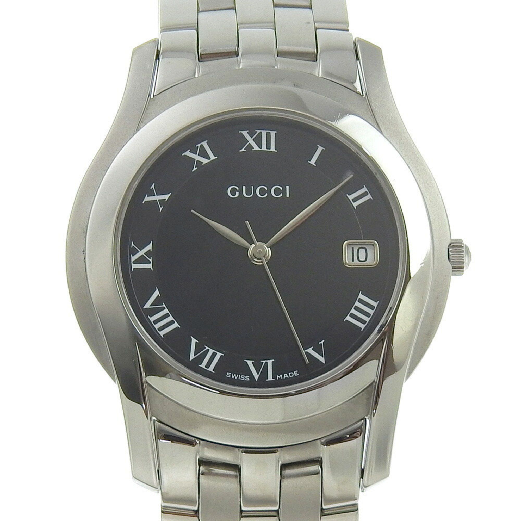 Gucci Gucci G-Class Watch 5500M Stainless Steel Quartz Analog Display Black Dial G Class Men's Size ONE SIZE - 1 Thumbnail