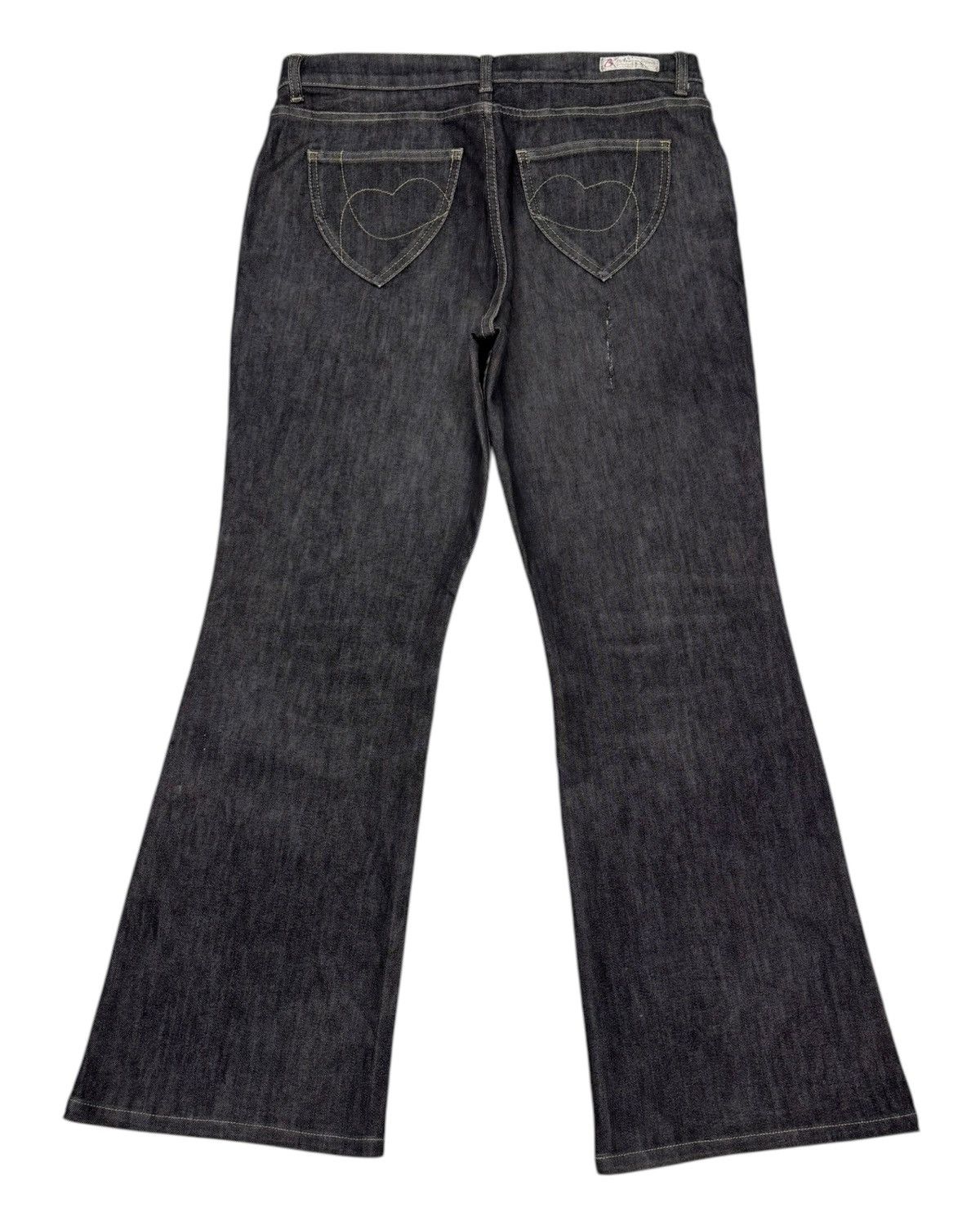 Japanese Brand Flare Jeans B3 Black Jeans Bootcut Denim Jeans Size 32" / US 10 / IT 46 - 2 Thumbnail