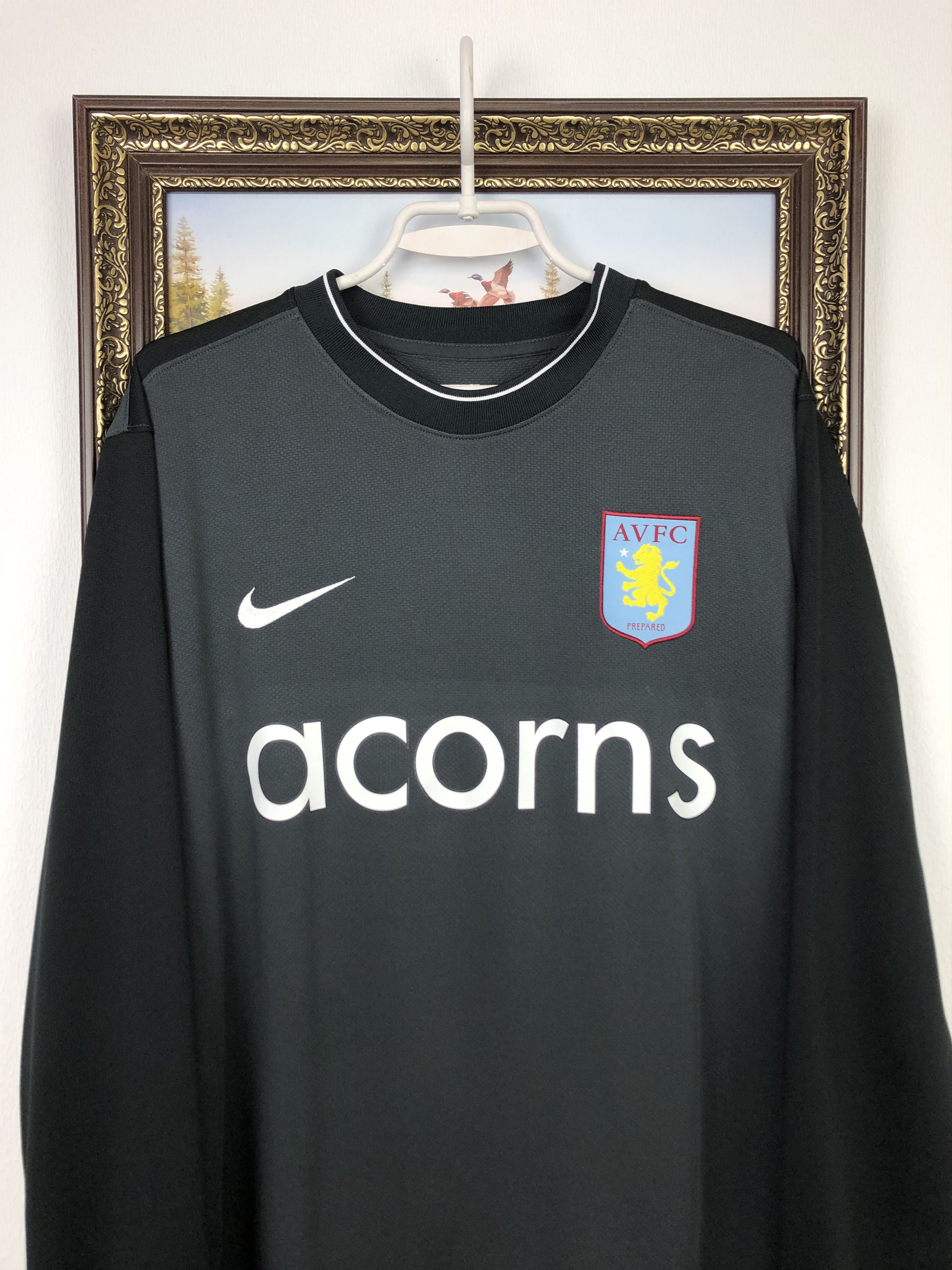Nike Aston Villa Goalkeeper football shirt Player Issue Tee Y2K Size US XL / EU 56 / 4 - 2 Thumbnail