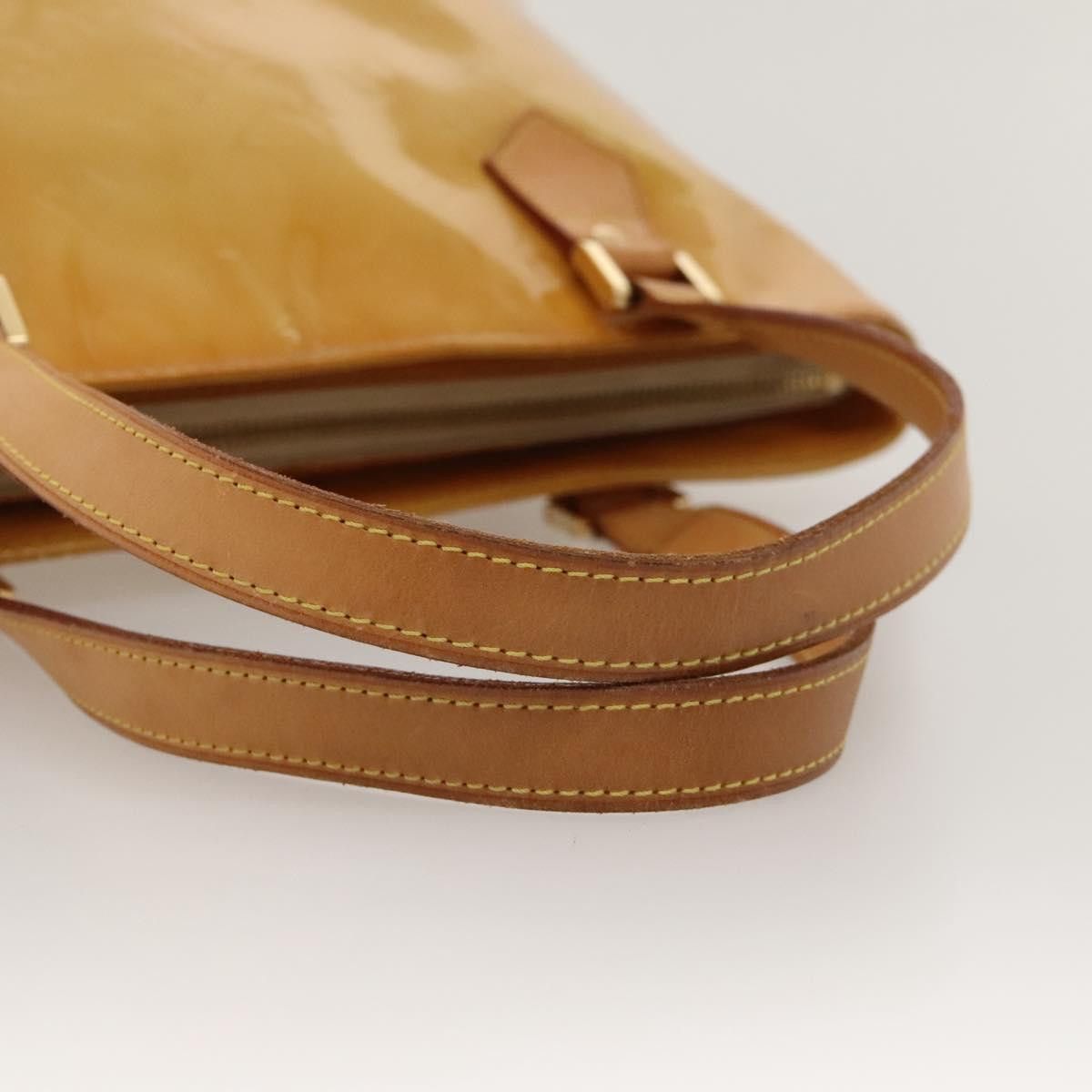 Louis Vuitton LOUIS VUITTON Monogram Vernis Houston Hand Bag Beige M91004 Size ONE SIZE - 7 Thumbnail
