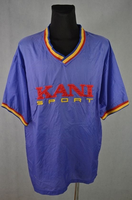 Karl Kani × Vintage KARL KANI OUTERWEAR SPORT Ripstop Nylon Jersey XL Size US XL / EU 56 / 4 - 1 Thumbnail
