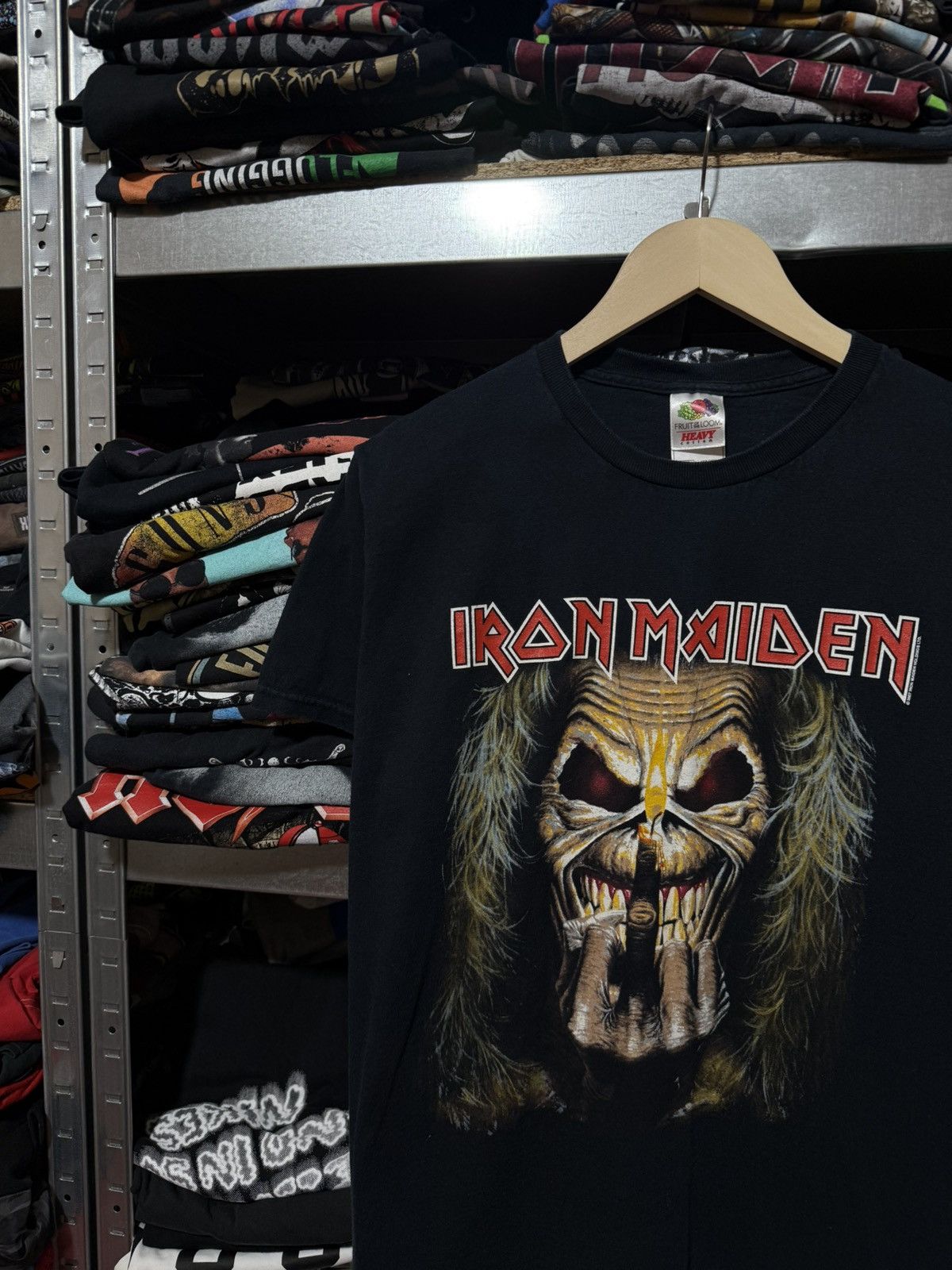 Band Tees Vintage 2007 Iron Maiden Eddie Candle Finger Rock T-Shirt Size US S / EU 44-46 / 1 - 3 Thumbnail