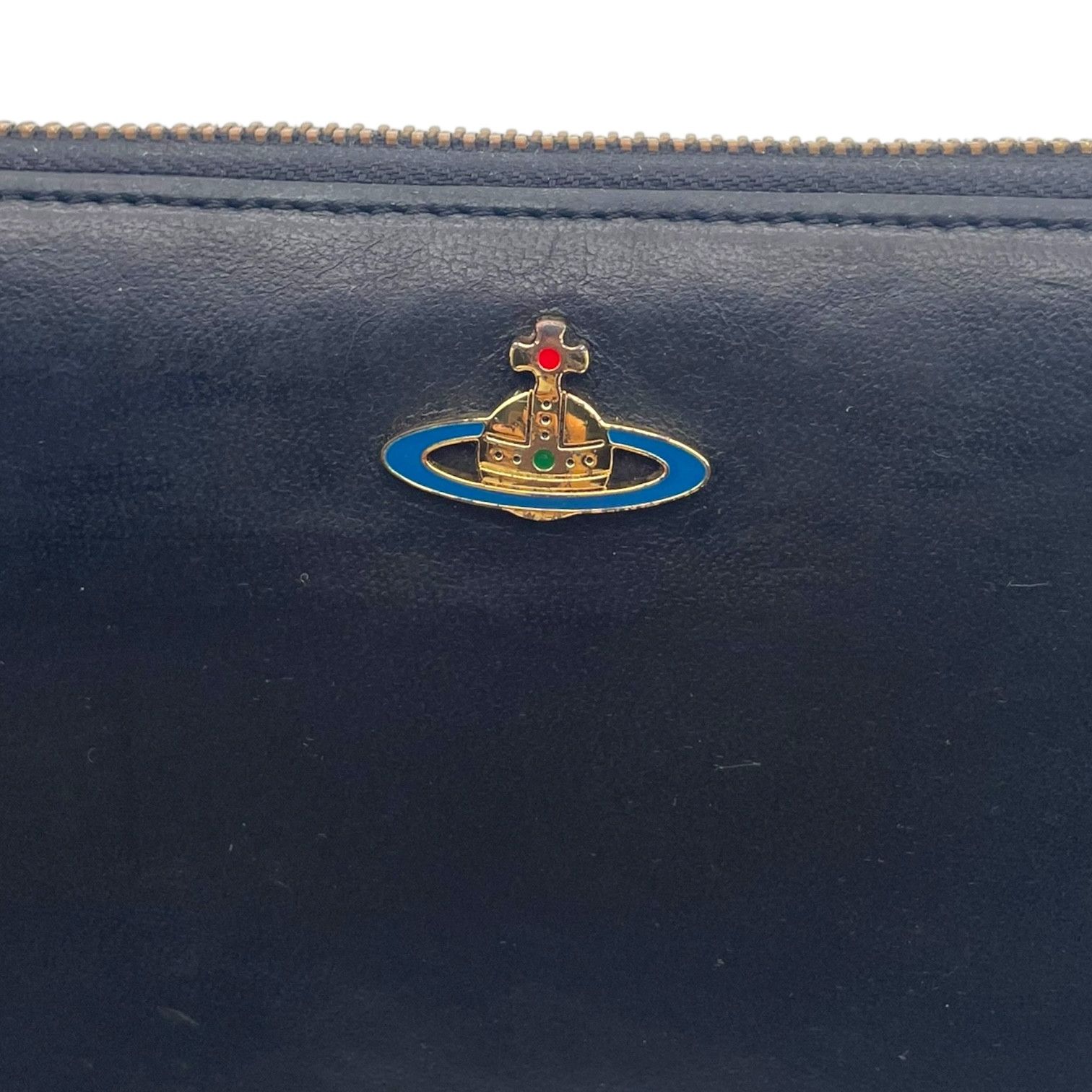 Vivienne Westwood Vivienne Westwood Leather Wallet Orb Logo Zip Around Black Size ONE SIZE - 2 Thumbnail