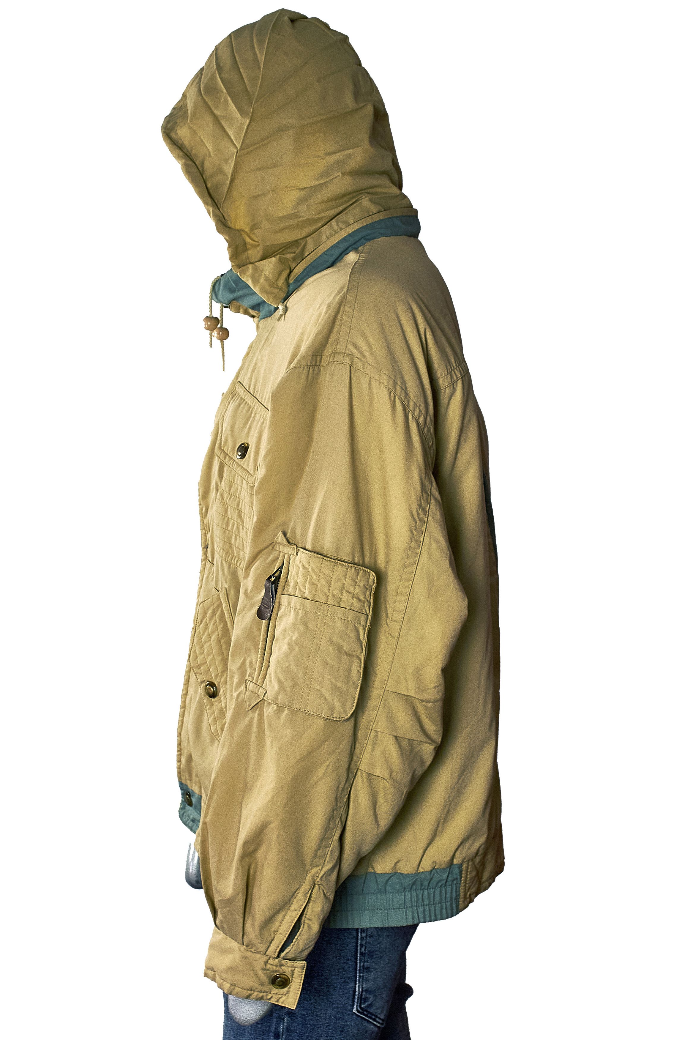 Angelo Litrico Vintage Y2K men's hooded bomber jacket military style Size US XL / EU 56 / 4 - 6 Thumbnail