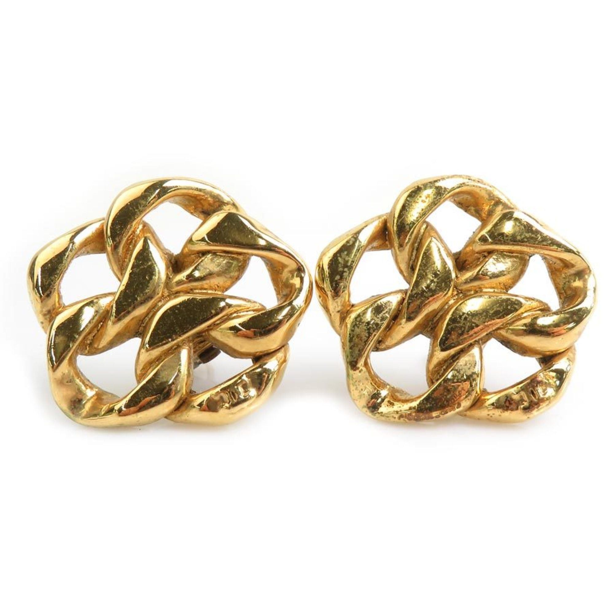 Chanel Chanel earrings, metal, gold, women's, free shipping, h32030a Size ONE SIZE - 1 Thumbnail