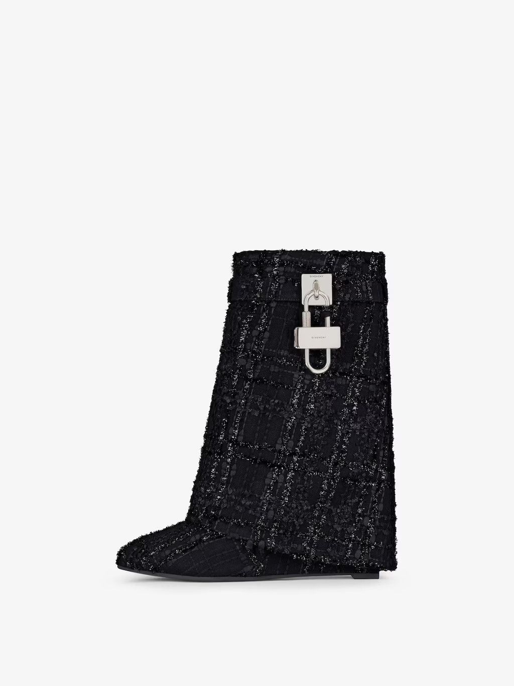 Givenchy o1w1db10525 Shark Lock Ankle Boots in Black Size US 9 / IT 39 - 2 Thumbnail