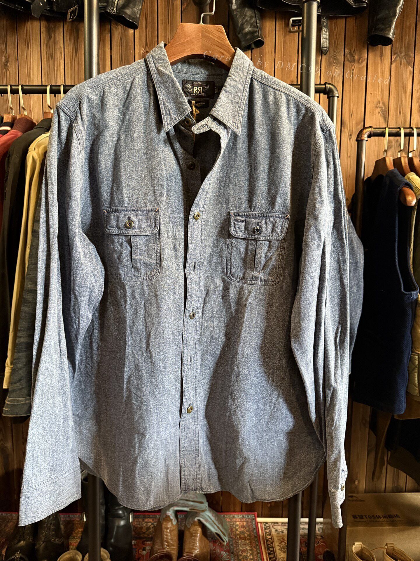 RRL Ralph Lauren RRL Pepper Salt Shirt Size US L / EU 52-54 / 3 - 1 Thumbnail