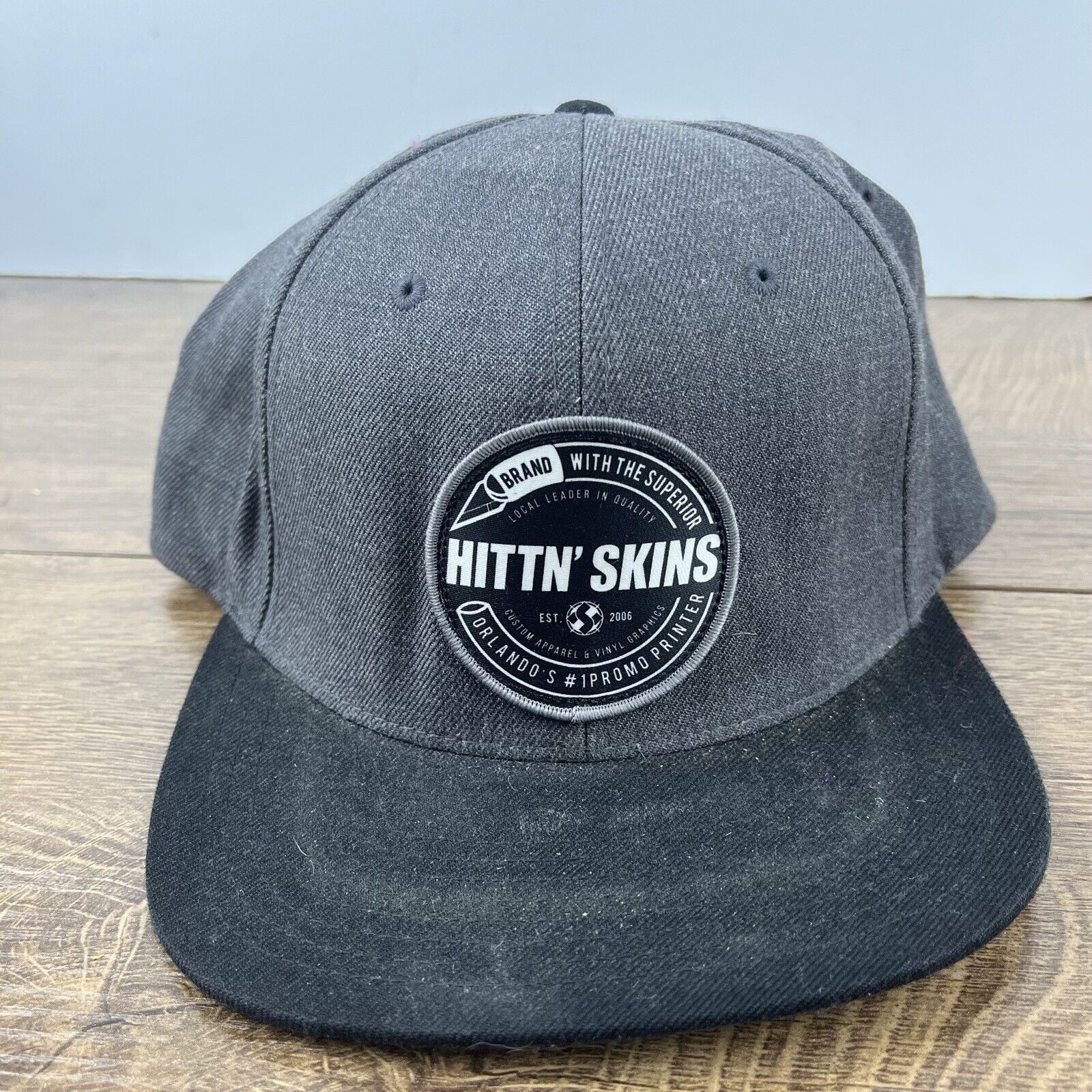 Other Hittin Skins Hat Orlando Snapback Hat Gray Adjustable Hat Ad Size ONE SIZE - 3 Thumbnail