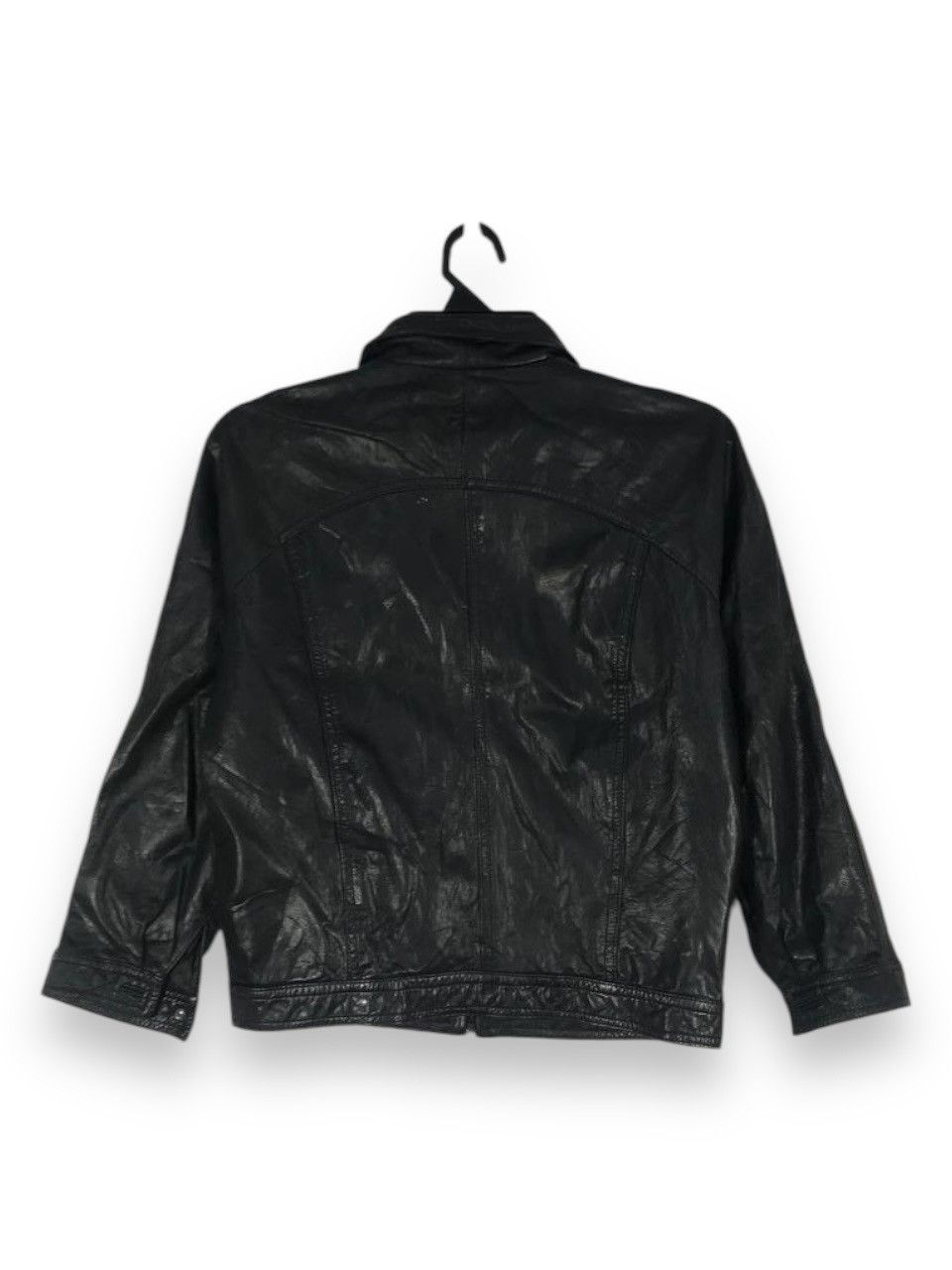 Vintage Soul sniper leather jacket all black Size US XS / EU 42 / 0 - 5 Thumbnail