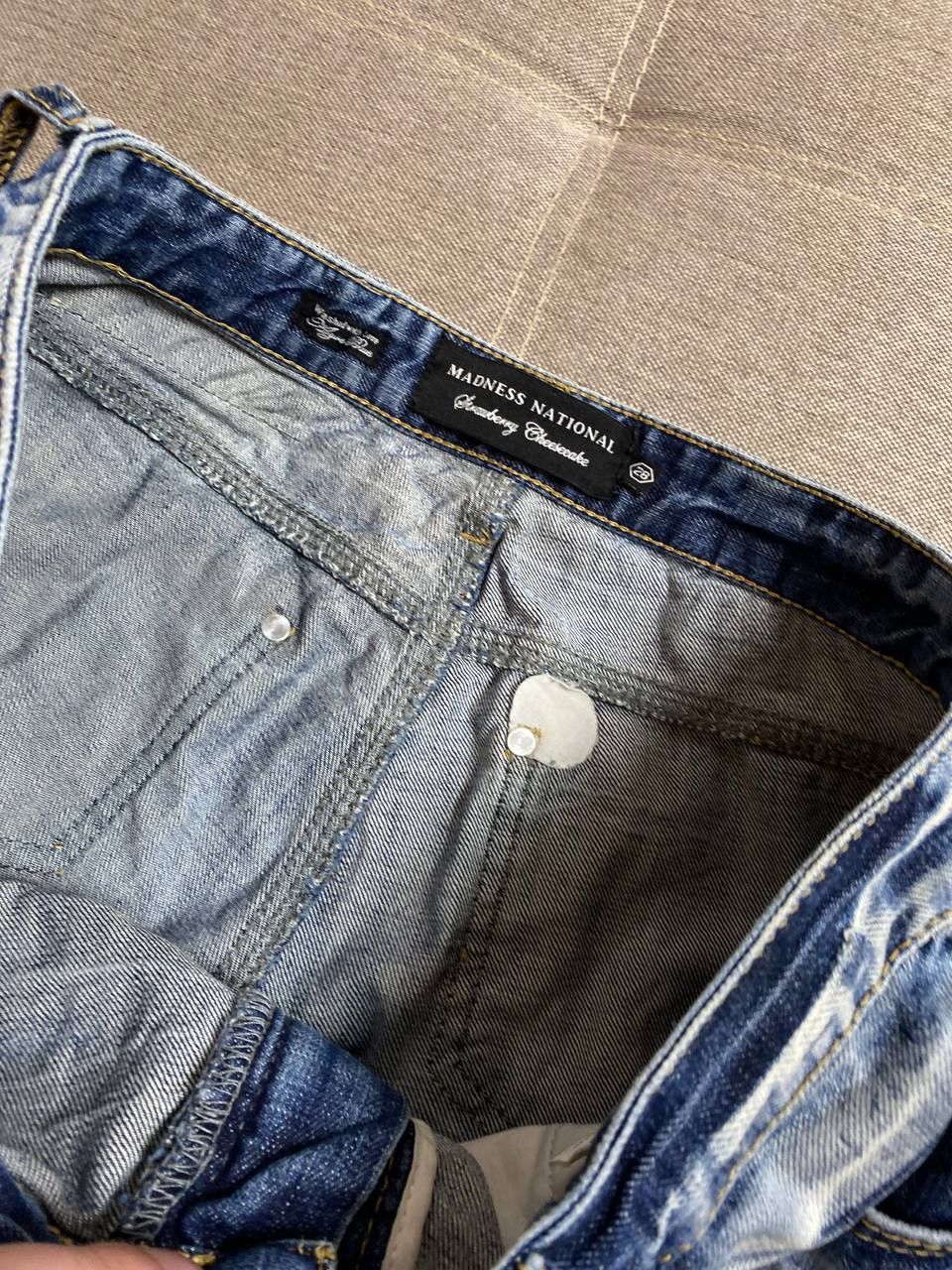 Japanese Brand × Vintage Vintage Japan Y2K Style stacked flared Distressed Camo Jeans Size US 28 / EU 44 - 19 Thumbnail