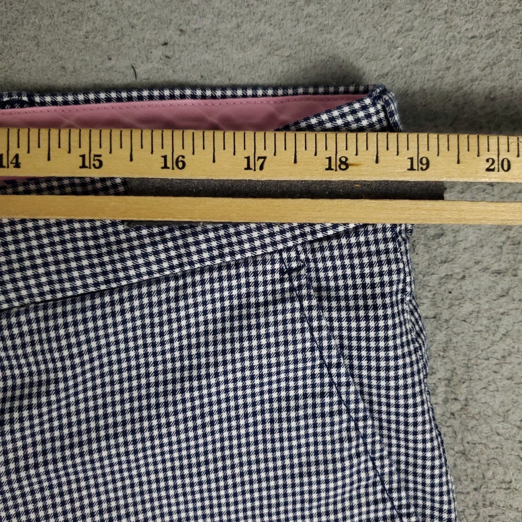 Ralph Lauren VINTAGE Ralph Lauren Shorts Mens Size 38 Flat Front Chino Blue Check Casual Office Classics Size US 38 / EU 54 - 4 Thumbnail