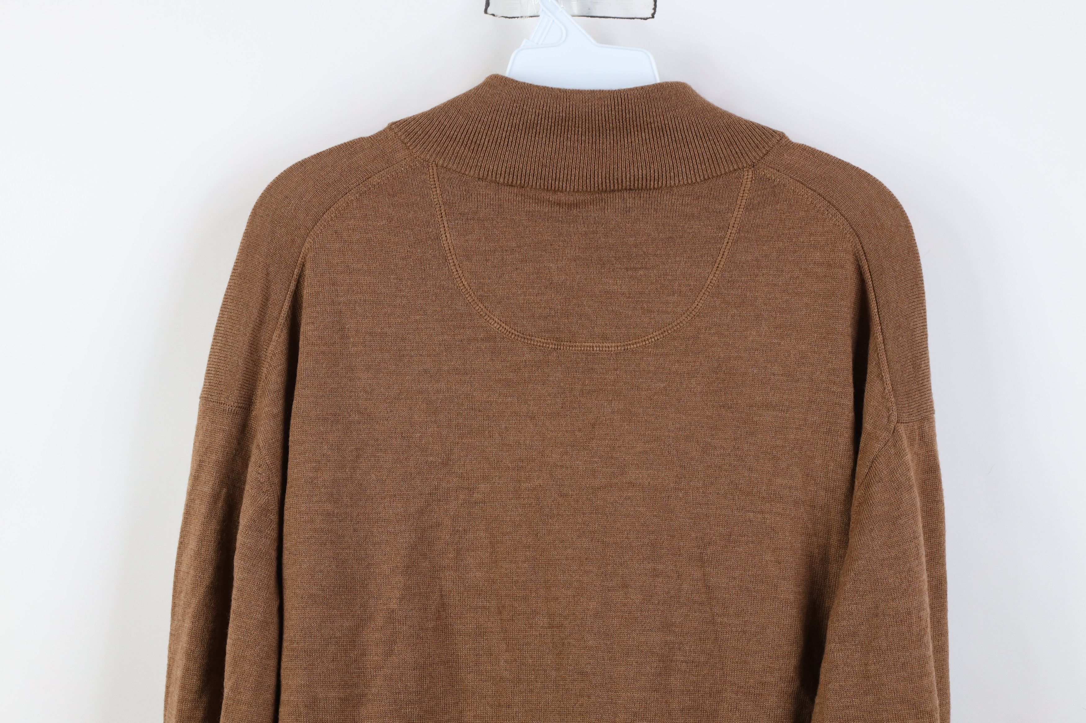 Orvis Vintage Orvis Merino Wool 1/4 Half Zip Pullover Sweater Size US XL / EU 56 / 4 - 12 Thumbnail