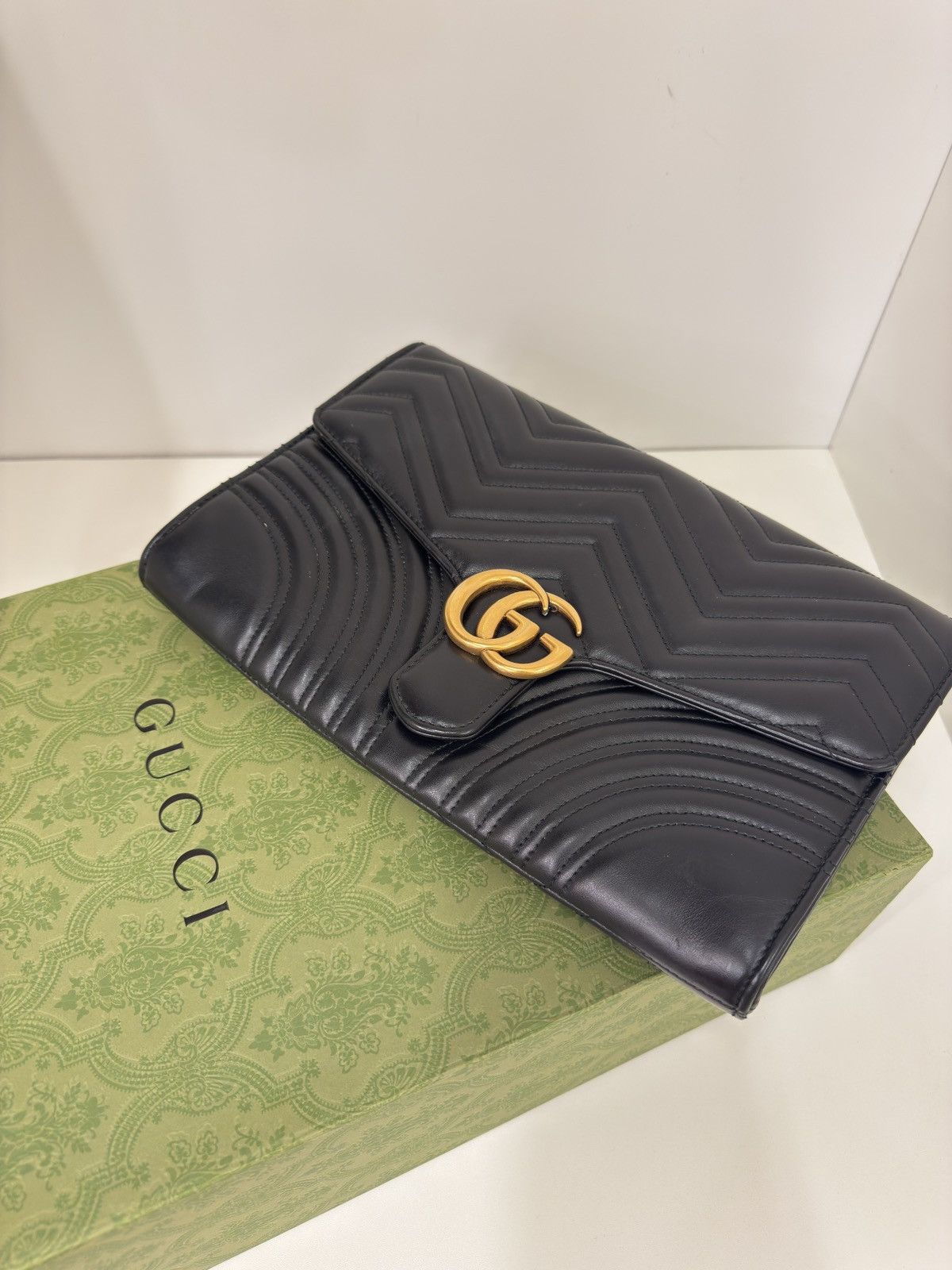 Gucci GUCCI Matelasse GG Marmont Clutch Bag Original luxury Size ONE SIZE - 7 Thumbnail
