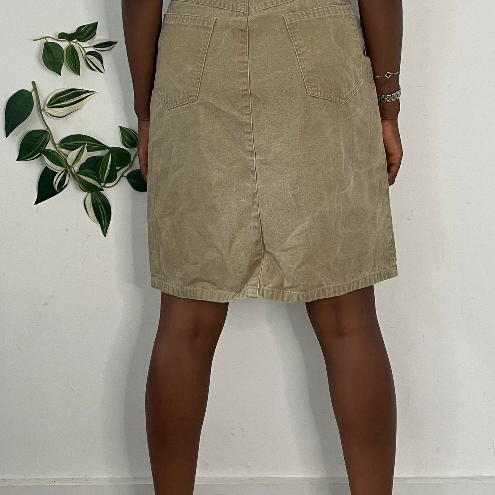 Other High waisted khaki denim skirt Size 25" / US 0 / IT 36 - 4 Thumbnail
