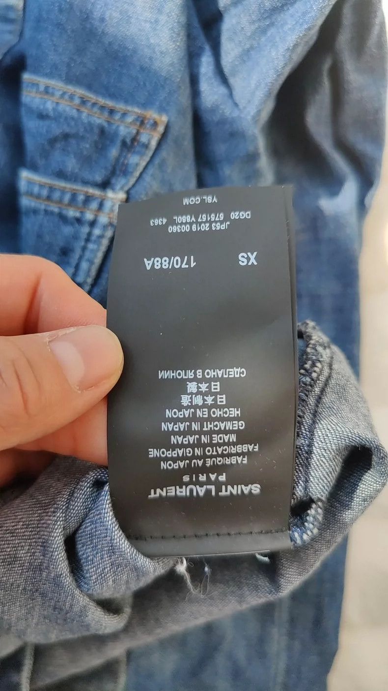 Saint Laurent Paris Saint Laurent Paris Denim shirt 2505-Nextarrow Size US XS / EU 42 / 0 - 3 Thumbnail