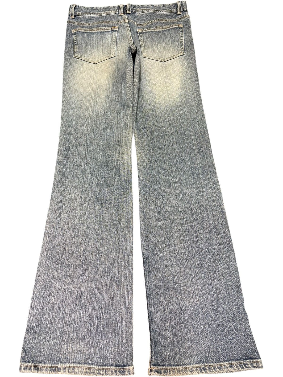 Diesel Vintage Japanese Brand Faded Wash Distressed Flare Jeans Size 29" - 2 Thumbnail