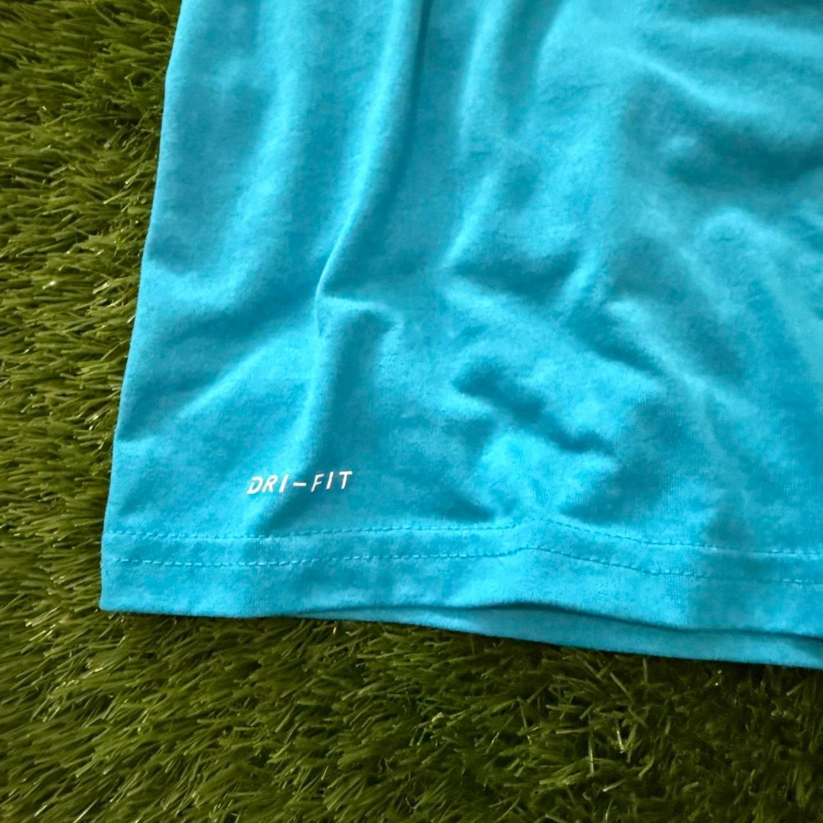 Nike Nike Dri-FIT tee in blue and white Breathable Athletic style Size L / US 10 / IT 46 - 3 Thumbnail