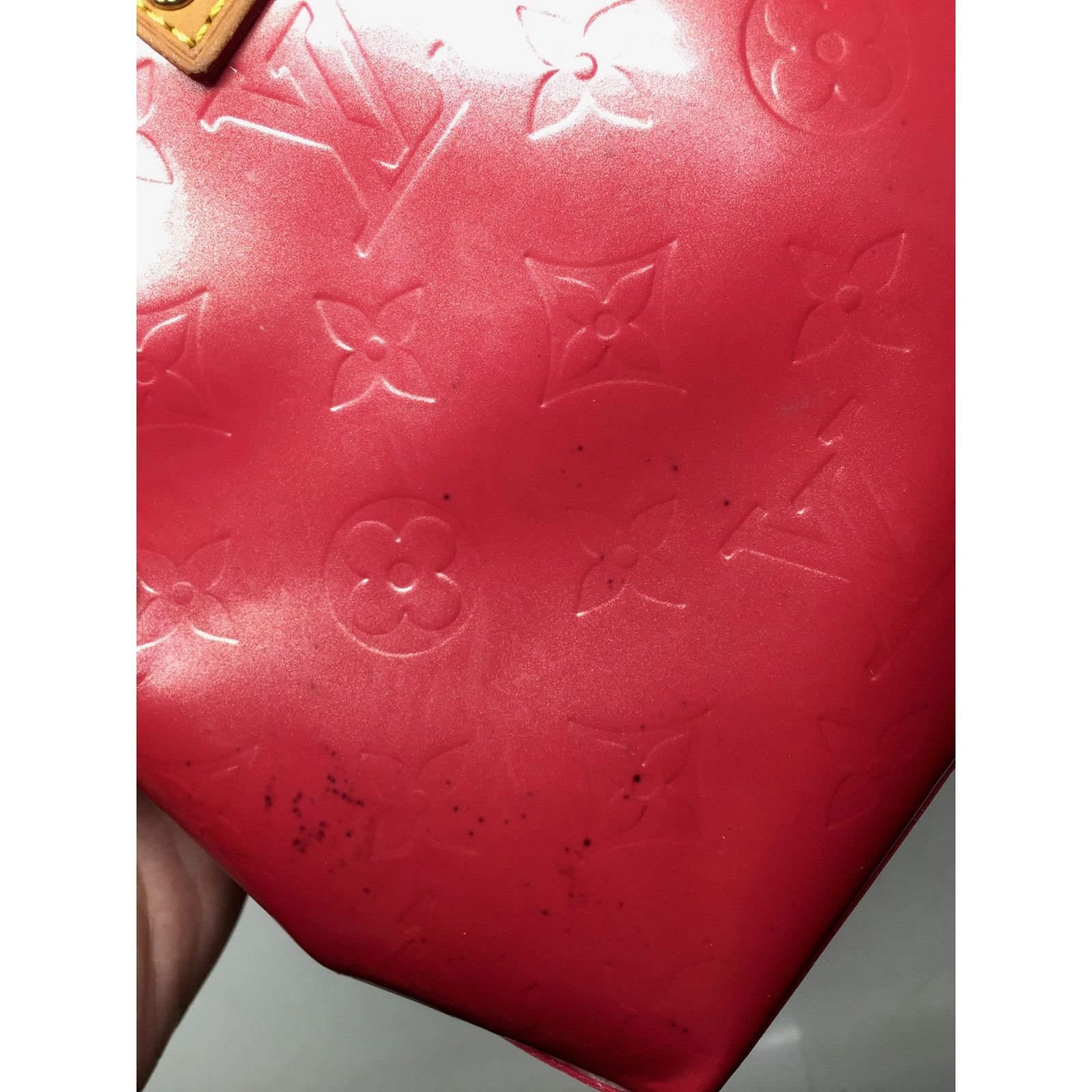 Louis Vuitton Louis Vuitton Monogram Vernis Reade PM Hand Bag - Red M91088 Size ONE SIZE - 5 Thumbnail