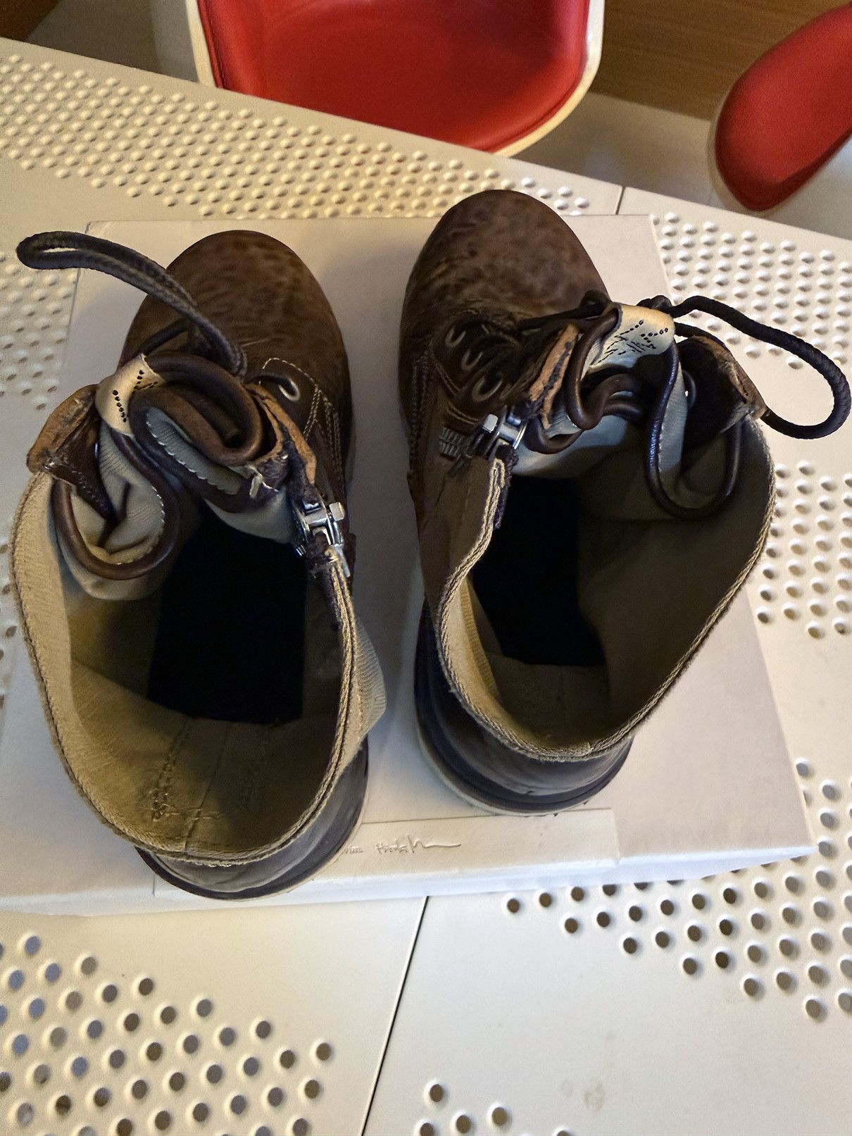 Visvim Contrary Department SS22 7 Hole '73-Folk Boots Dk. Brown M9 Size US 9 / EU 42 - 5 Thumbnail