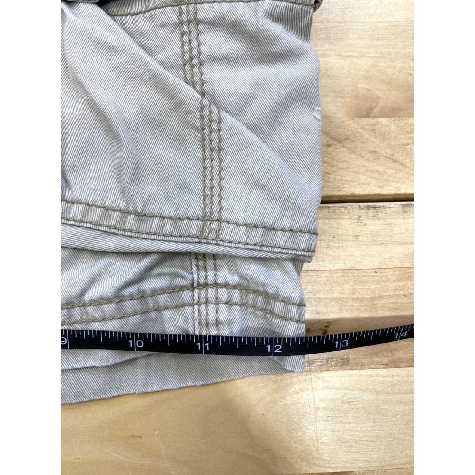 Lee Lee Cargo Shorts Beige 34 Men Regular Cotton Pockets Outdoor Casual Waist 34/34 Mens Size US 34 / EU 50 - 7 Thumbnail