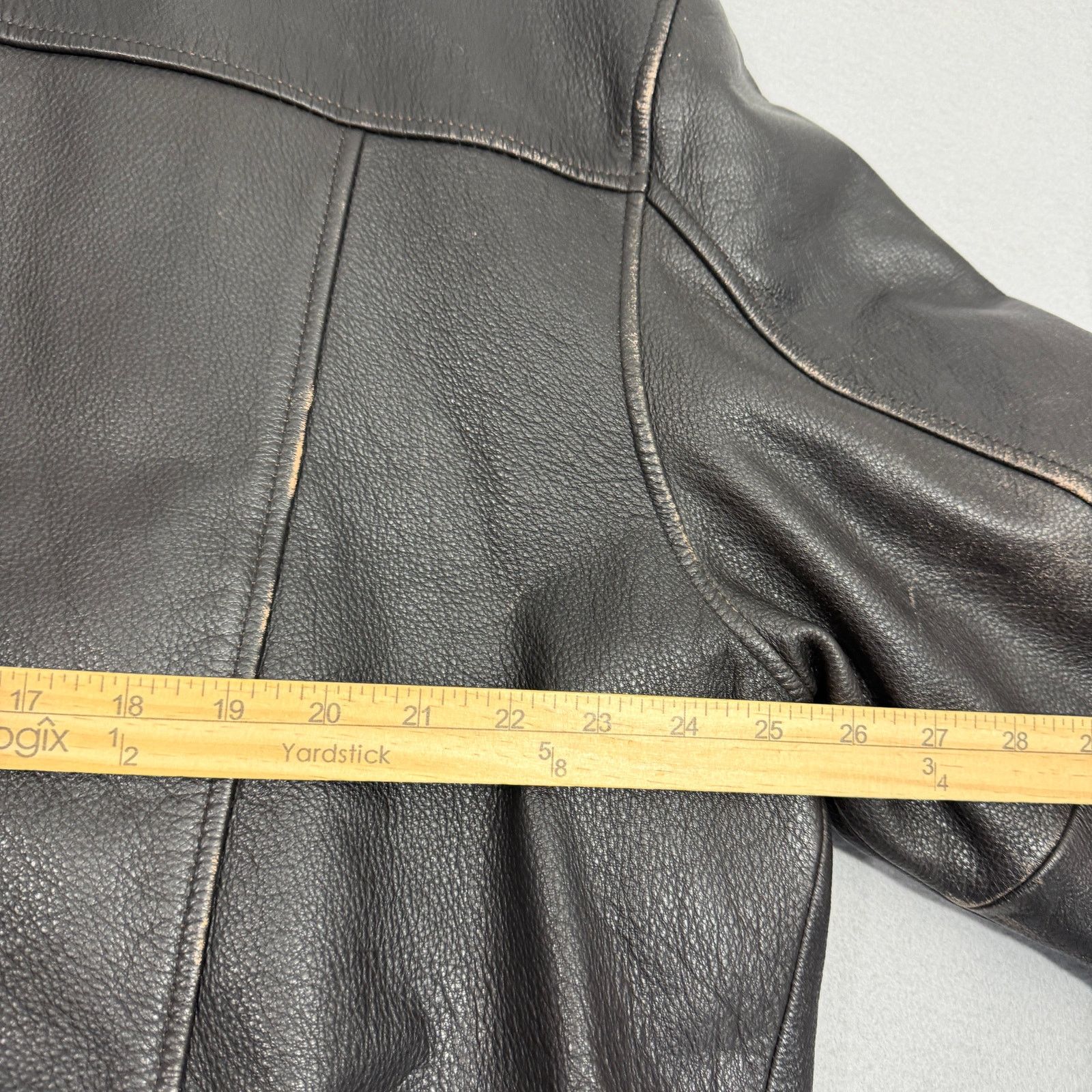 Vintage Vintage Jos A Bank Leather Bomber Jacket Men's XL Brown Size US XL / EU 56 / 4 - 10 Thumbnail