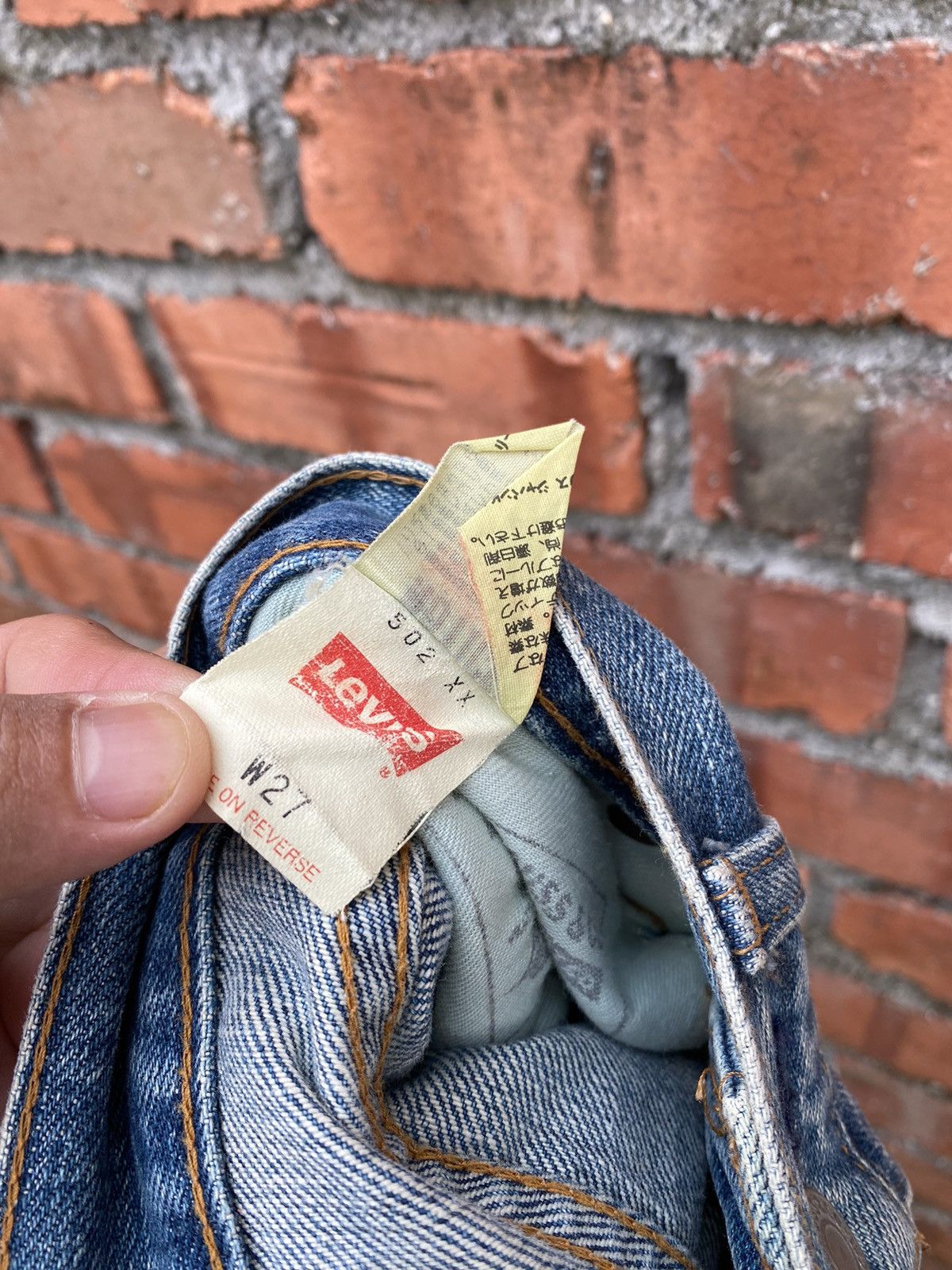 Levi's × Levi's Vintage Clothing × Vintage size 28x32 vintage levi's 502 redline big E denime Size US 28 / EU 44 - 7 Thumbnail