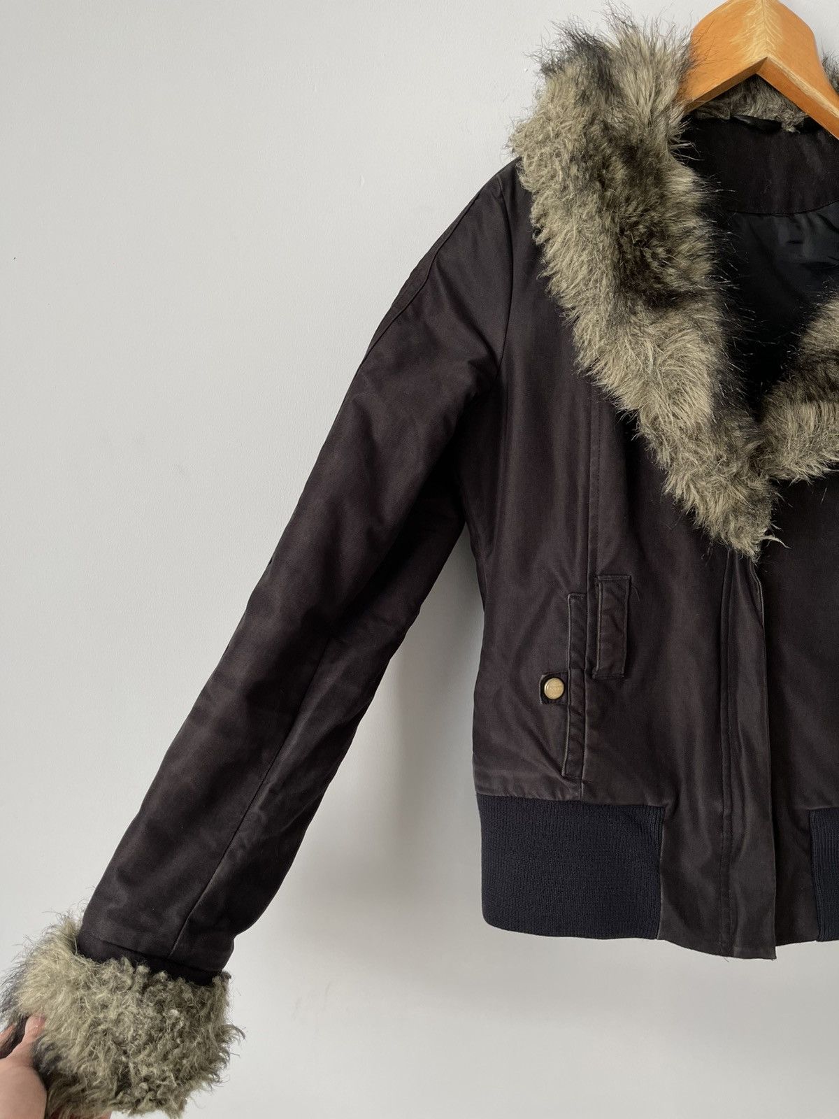 Adidas ADIDAS RESPECT ME MISSY ELLIOT FUR MOHAIR Y2K STRIPE JACKET Size S / US 4 / IT 40 - 5 Thumbnail