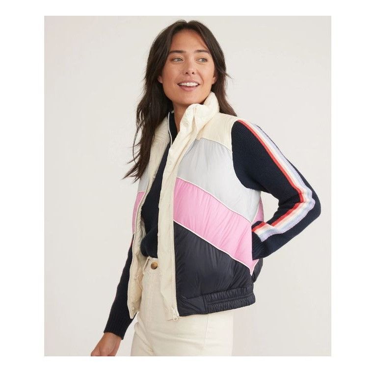 Marine Layer NWT Marine Layer XS Reversible Antuco Puffer Vest Ivory Pink Size XS / US 0-2 / IT 36-38 - 2 Thumbnail