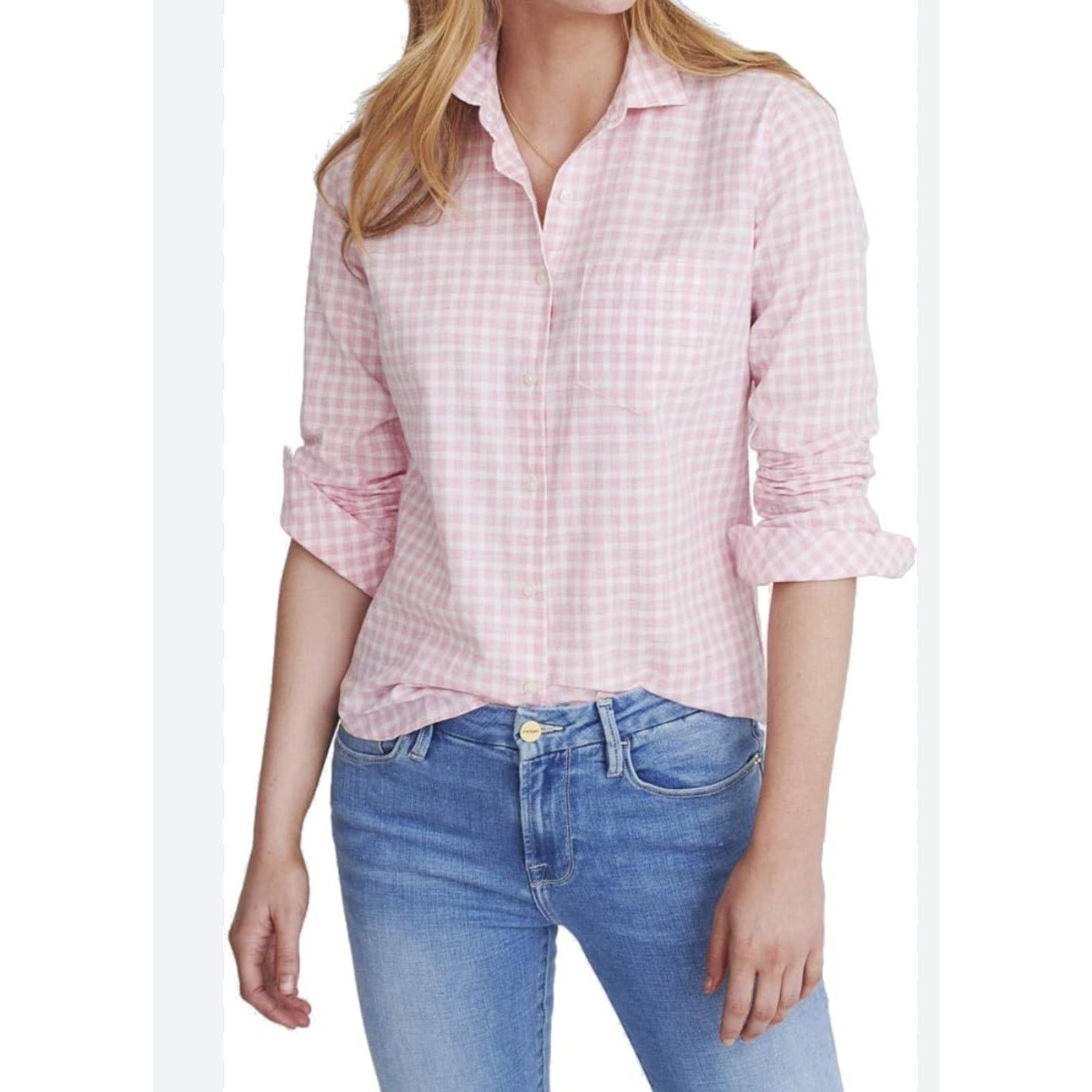 UNTUCKit UNTUCKIT Calina Gingham Button Up Size 8 Size S / US 4 / IT 40 - 1 Thumbnail