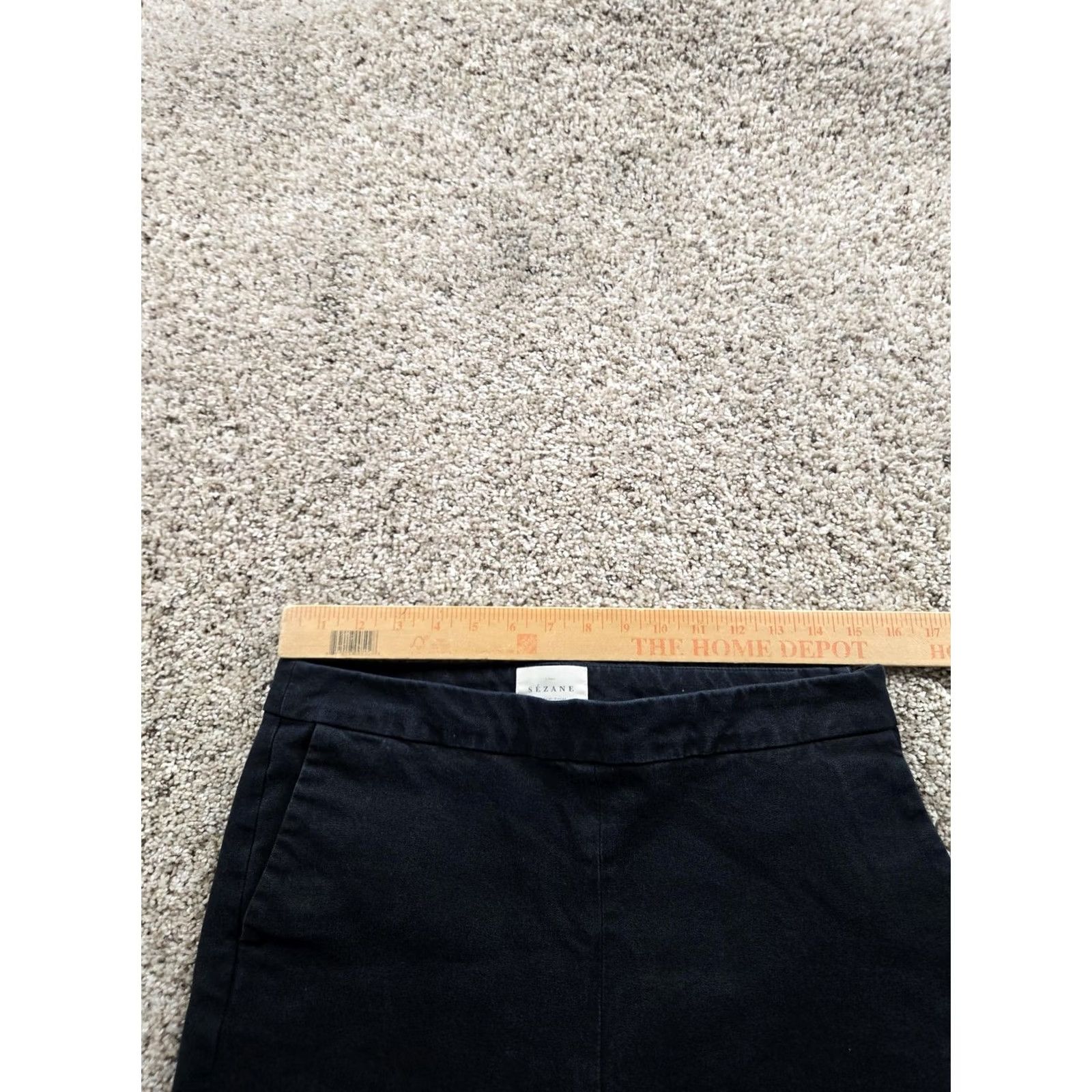 Vintage Sezane Pants Womens 40 Black Slim Fit Side Zip Trousers Ankle Crop High Rise Twill Classic Pockets City Womens Black 40 Slim Tapered Ankle Size 27" / US 4 / IT 40 - 7 Thumbnail