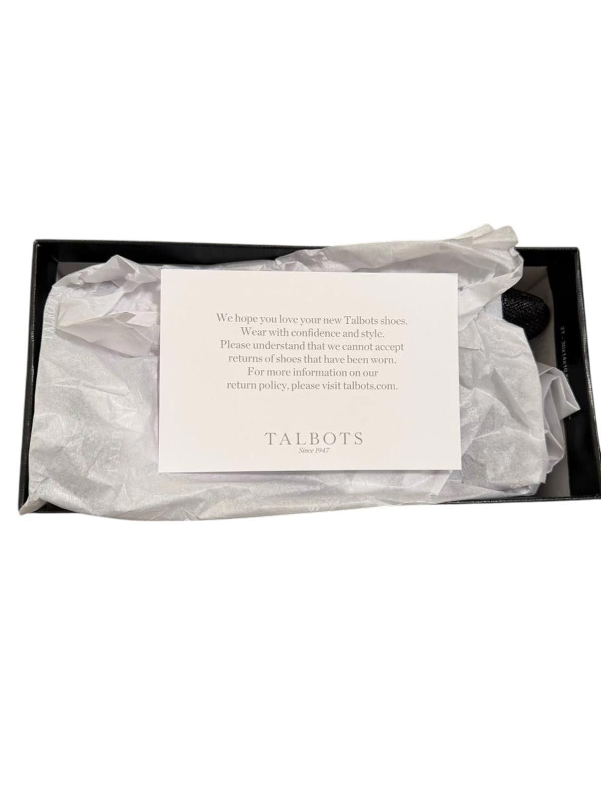 Other Talbots Black Whitley Slingback Flats – Size 10M Size US 10 / IT 40 - 3 Thumbnail