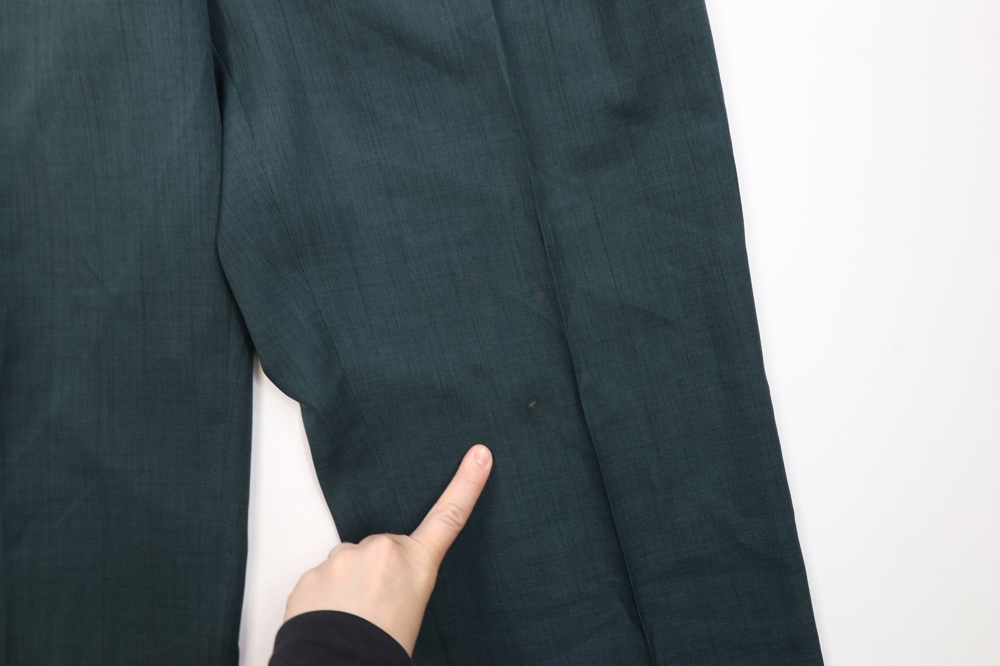 Vintage Vintage 90s Streetwear Pleated Wide Leg Chino Pants Green Size US 34 / EU 50 - 5 Thumbnail