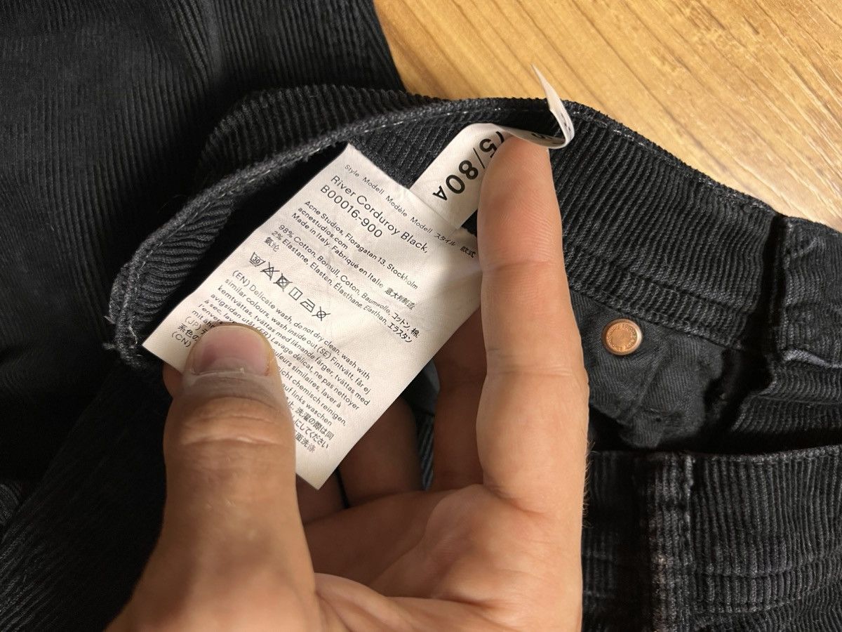 Acne Studios Acne Studios Corduroy Black Straight Denim Size US 30 / EU 46 - 9 Thumbnail