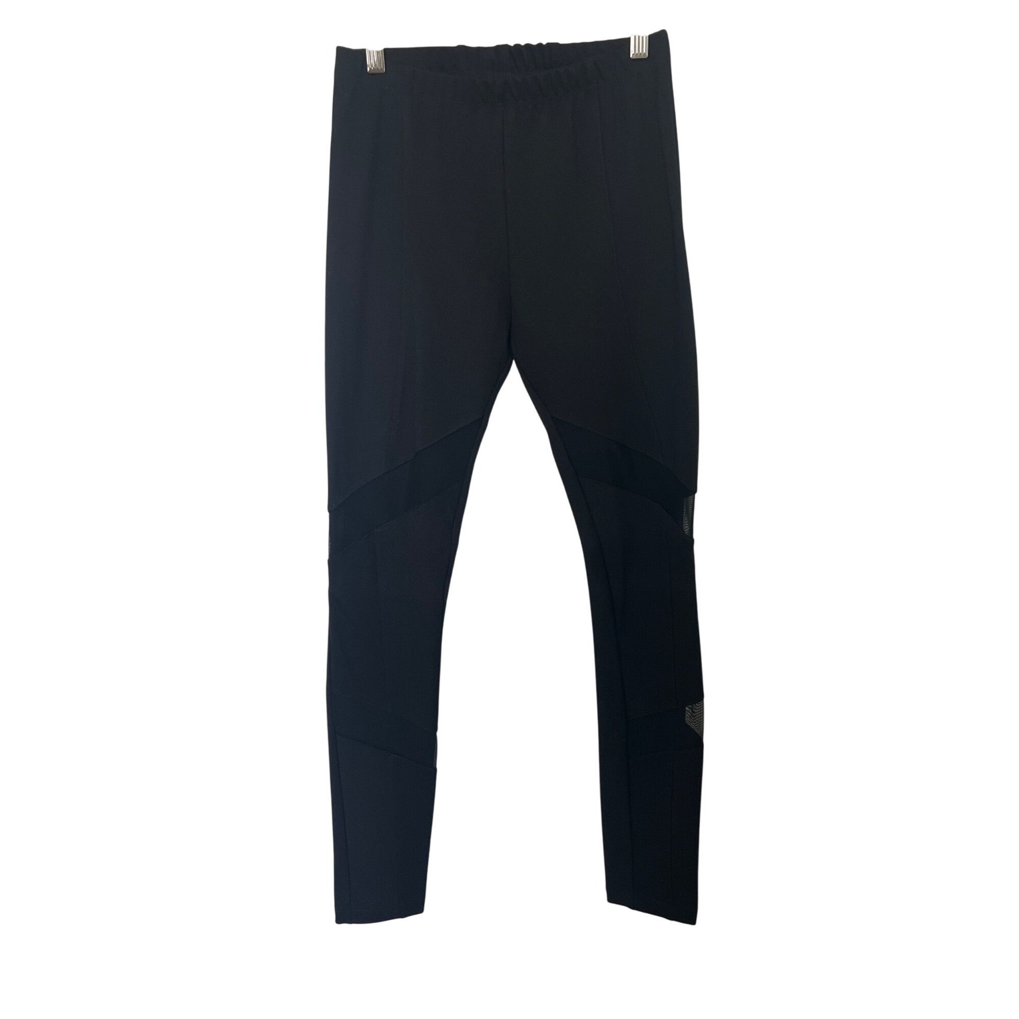 Amanda Uprichard Amanda Uprichard Black Leggings With Mesh Accents Stretch Wa Size 27" / US 4 / IT 40 - 1 Thumbnail