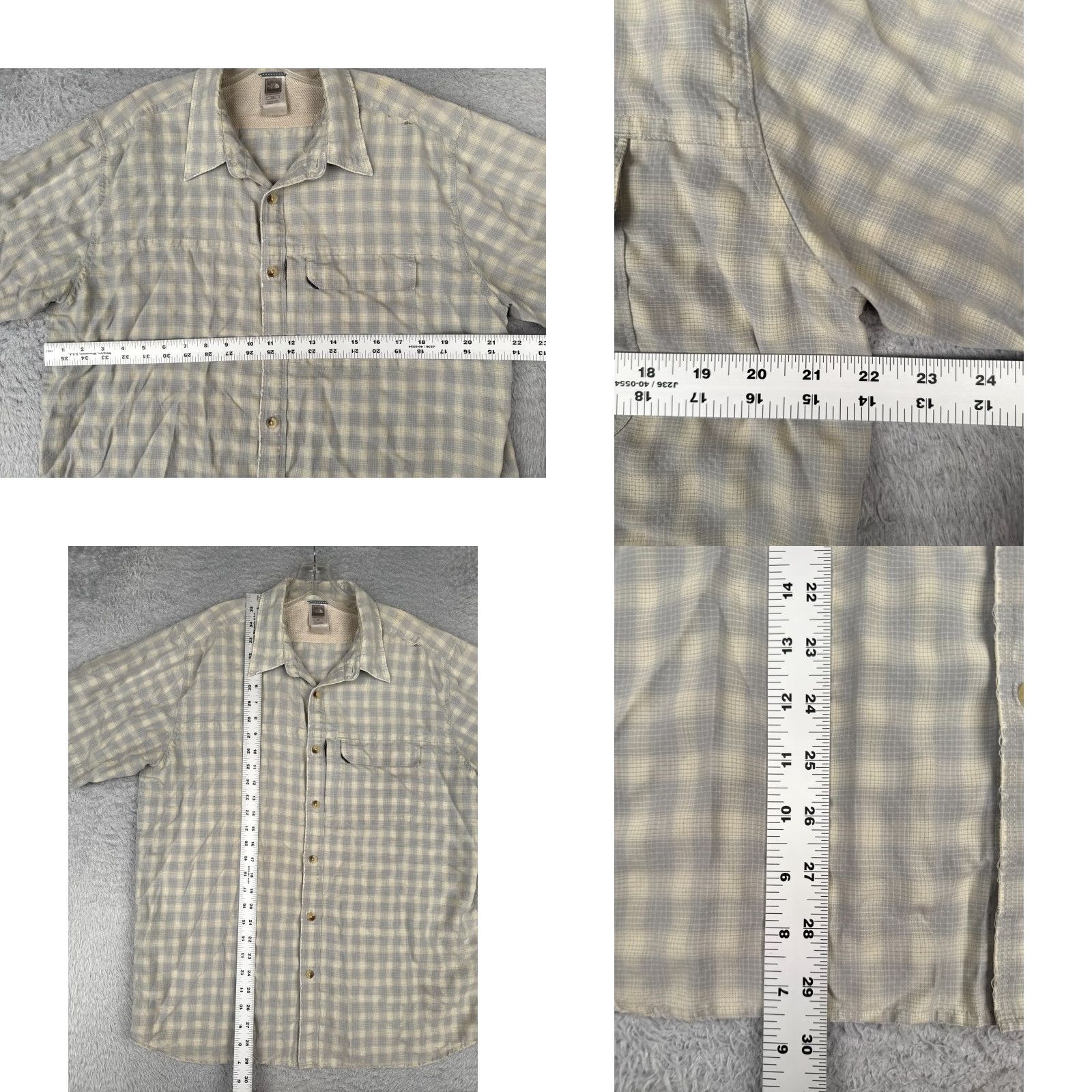 The North Face The North Face Shirt Men L Blue Plaid Button-Up Short Sleeve Casual Outdoors Size US L / EU 52-54 / 3 - 8 Thumbnail