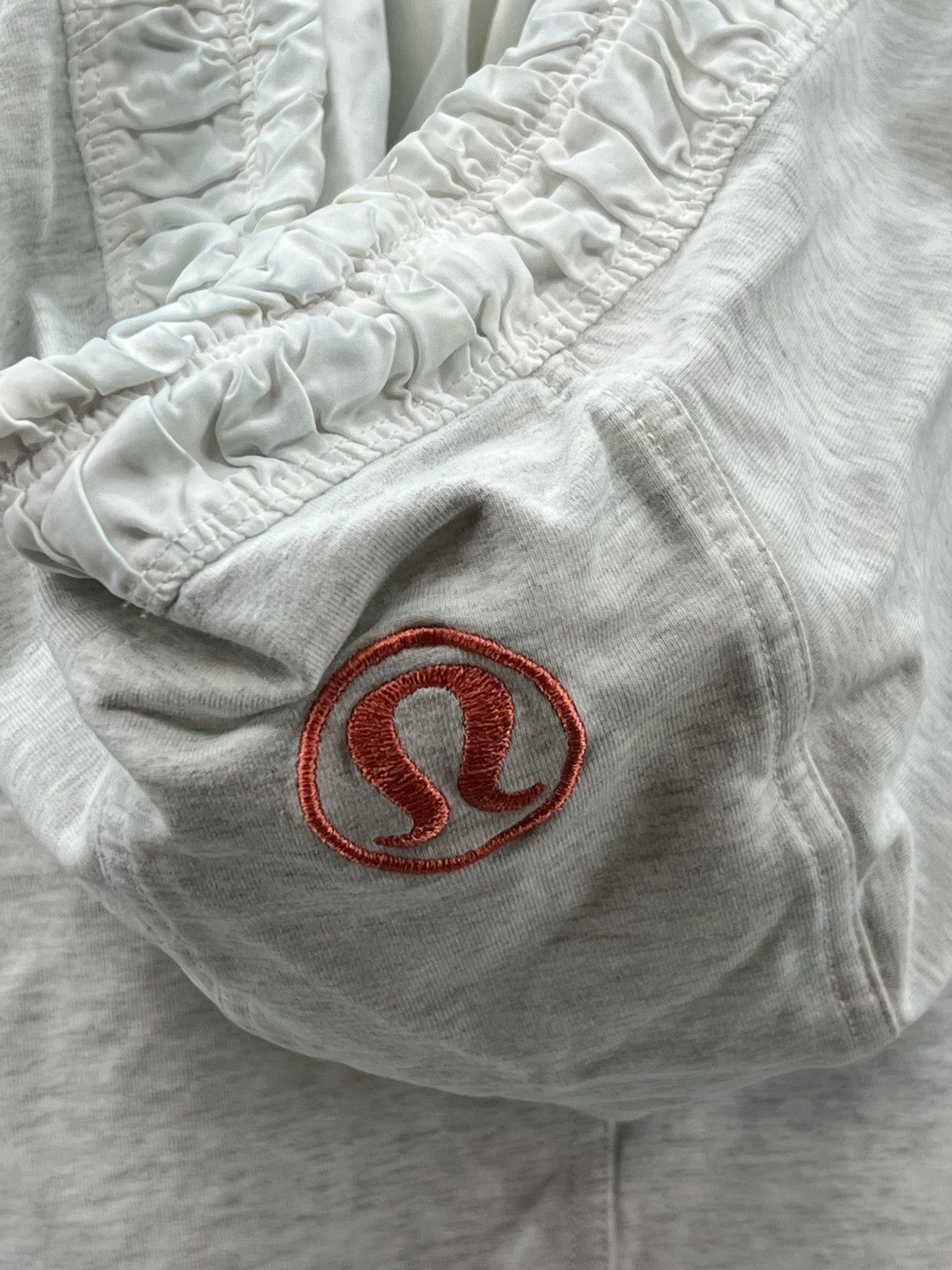Lululemon Lululemon Gray Stretch Cotton Terry Hoodie Coral Accent Size L / US 10 / IT 46 - 4 Thumbnail