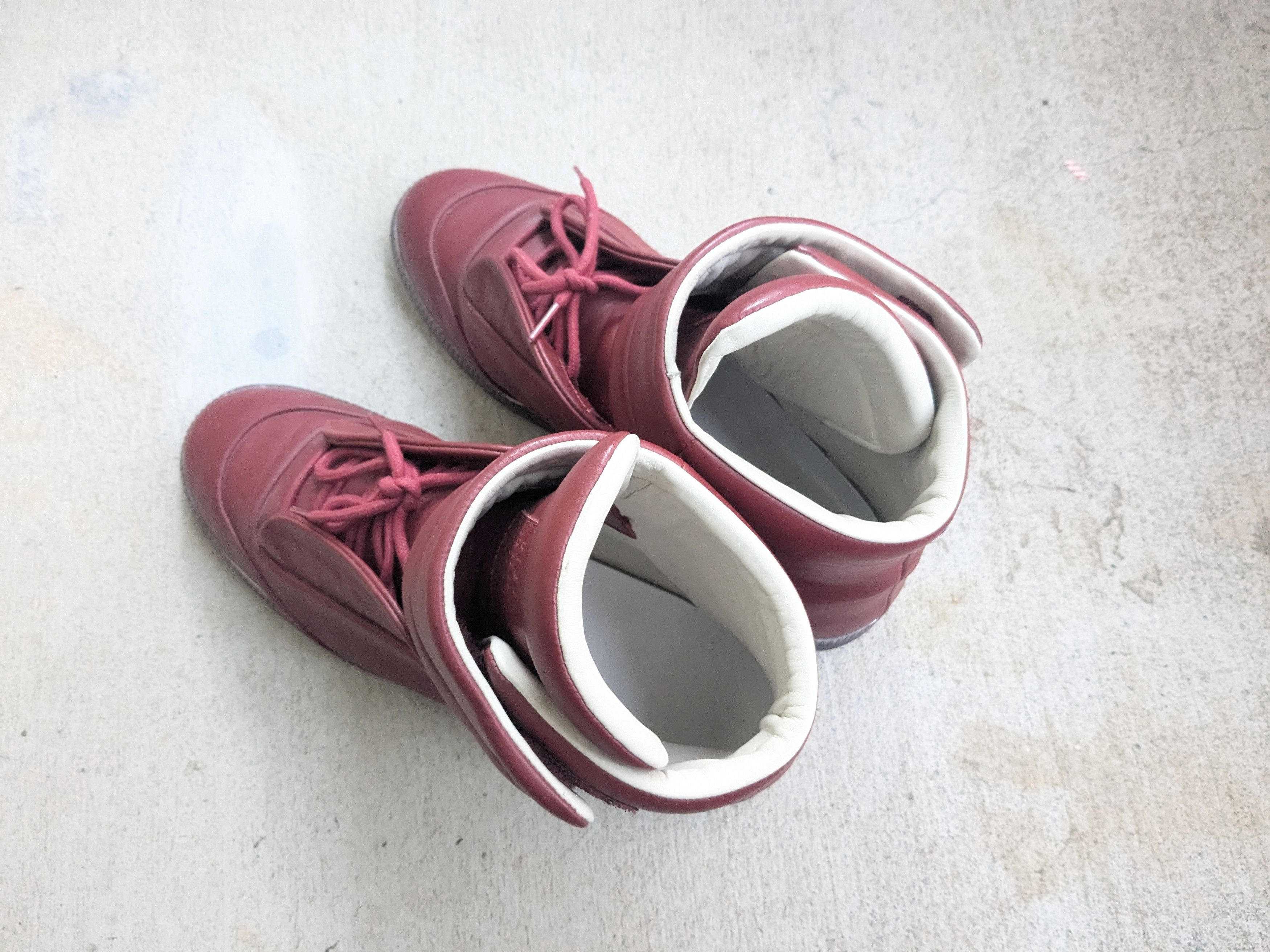 Maison Margiela Maison Margiela Future High Tops Red 11 44 Leather Italy Size US 11 / EU 44 - 17 Thumbnail