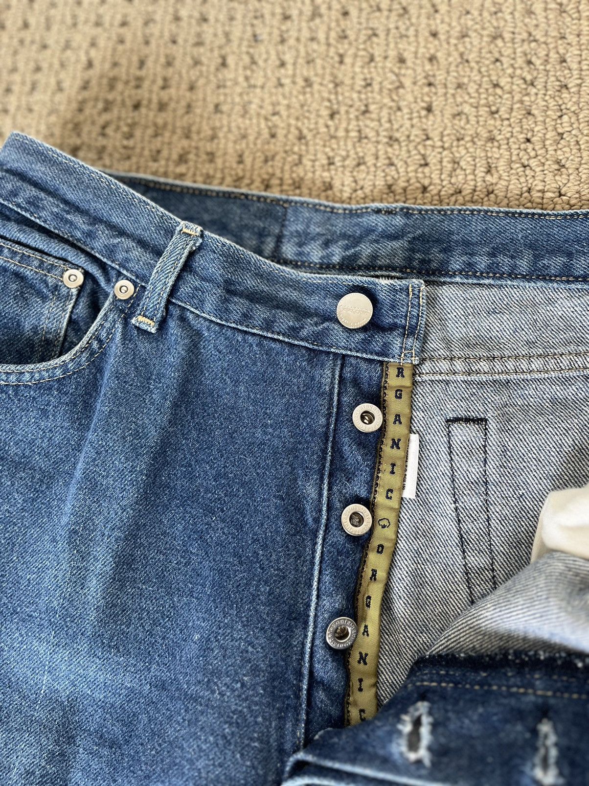 Patagonia × Vintage 90s Patagonia studded denim jeans Size US 34 / EU 50 - 6 Thumbnail