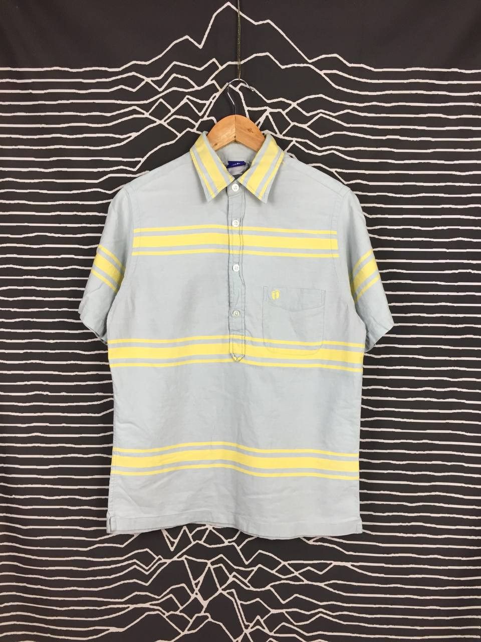 Hang Ten Vtg Hang Ten Embroidered Logo Striped Pocket Polo Tee Size US M / EU 48-50 / 2 - 1 Thumbnail