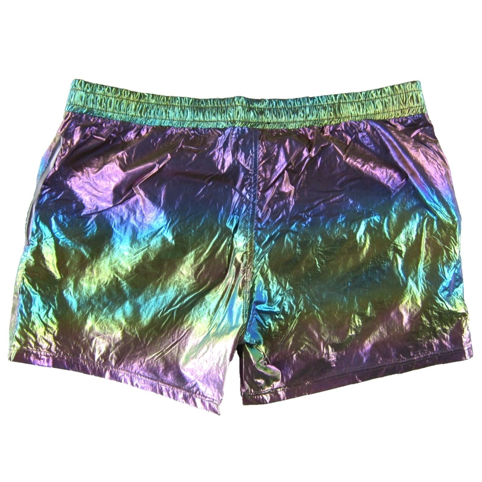 X-LARGE Knobs Knobs By Bryan Hill San Francisco Nylon Pink Green Metallic Shorts Men X-Large Shirt Mens XL Nylon Green Shorts Size US 36 / EU 52 - 2 Thumbnail