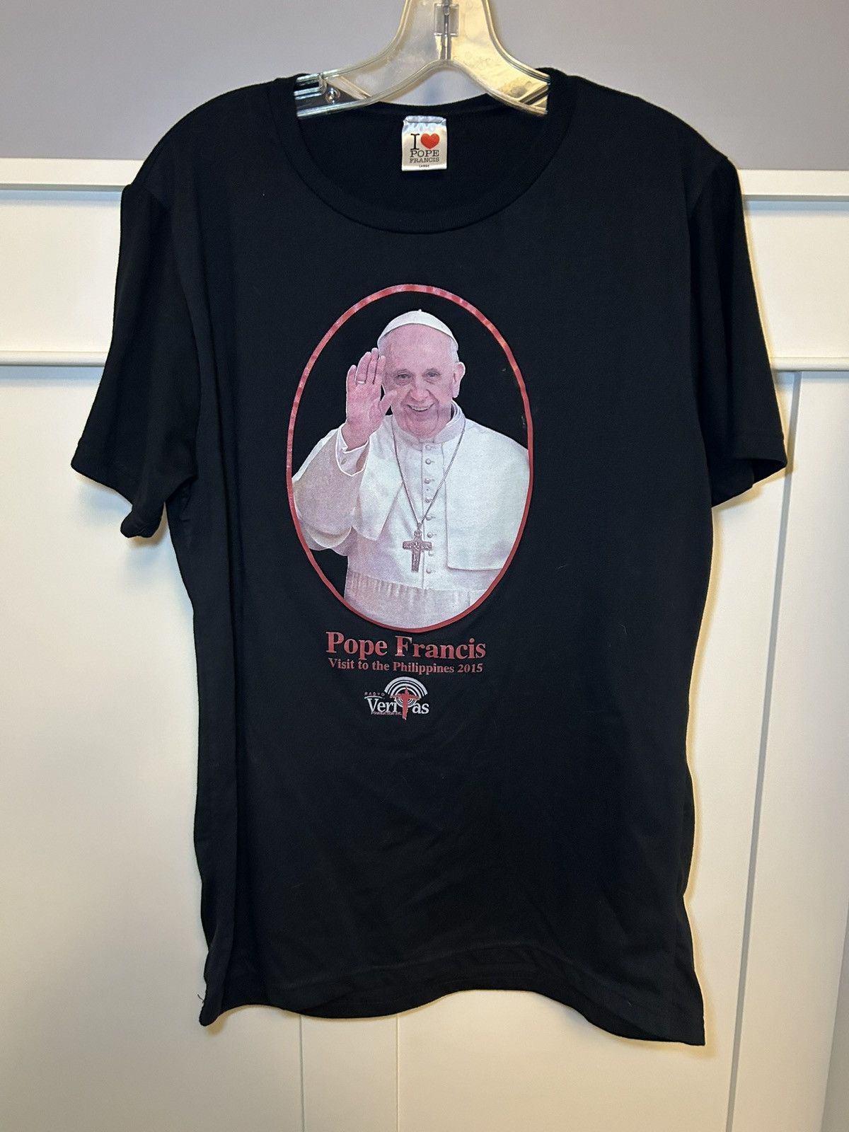 Vintage Vintage “I heart Pope Francis” Pope t-shirt Size US L / EU 52-54 / 3 - 1 Thumbnail
