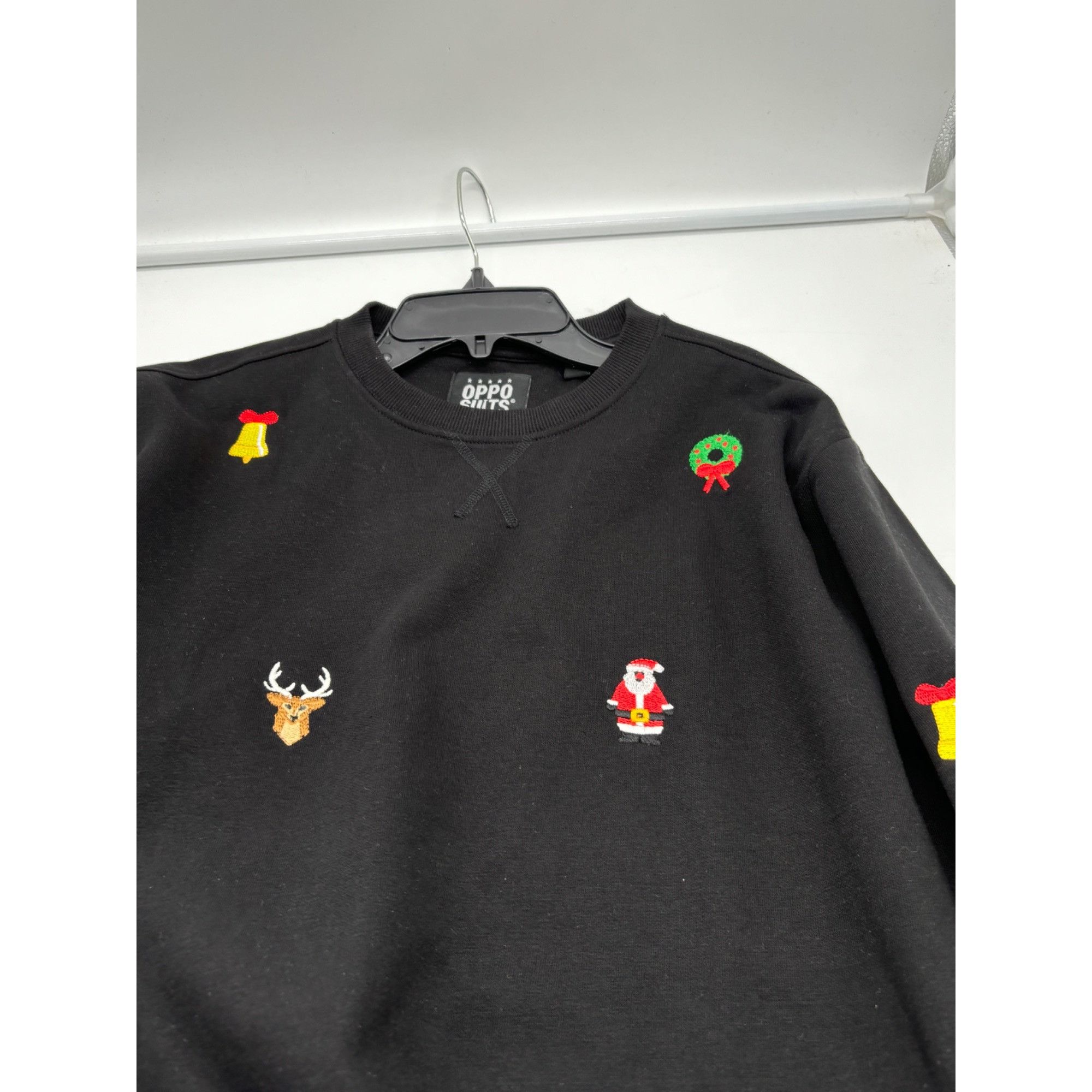 Other OppoSuits Men’s Xmas Icons Embroidered Sweatshirt, Black, S Size US M / EU 48-50 / 2 - 8 Thumbnail