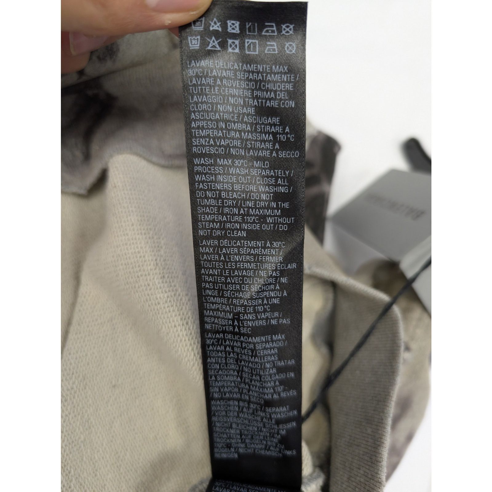 Balenciaga o1rshd1 Medium Fit Zip-Up Hoodie 1300 in Heather Grey Size US XS / EU 42 / 0 - 15 Thumbnail