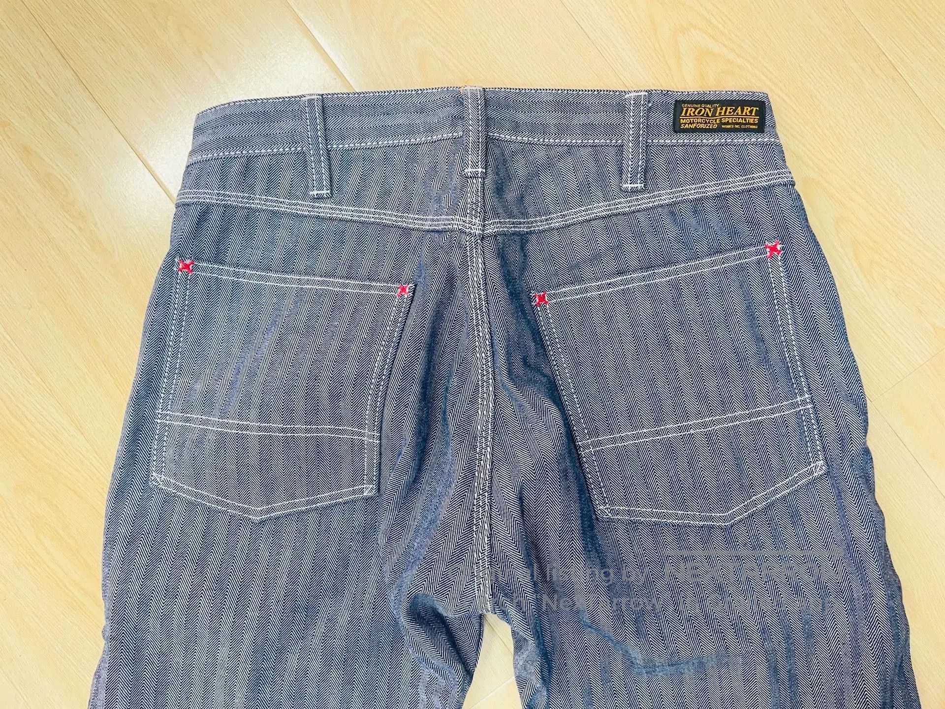 Iron Heart Iron Heart Work Pants with Unique Herringbone Pattern. Size US 32 / EU 48 - 5 Thumbnail