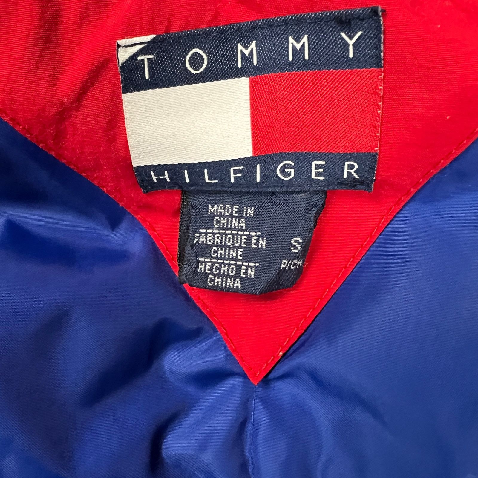 Tommy Hilfiger × Vintage Vintage 90s Tommy Hilfiger Jacket Small Flag Full Zip Coat Size US S / EU 44-46 / 1 - 9 Thumbnail
