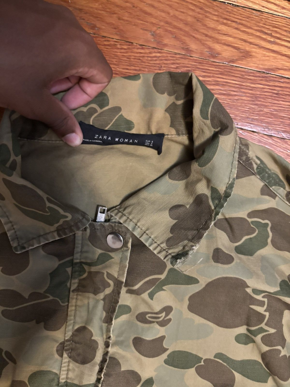 Vintage × Zara Camo Zara jacket Size US S / EU 44-46 / 1 - 2 Thumbnail