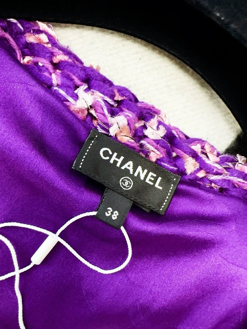 Chanel Chanel 22p early spring purple mixed color braided vest Size XS / US 0-2 / IT 36-38 - 3 Thumbnail