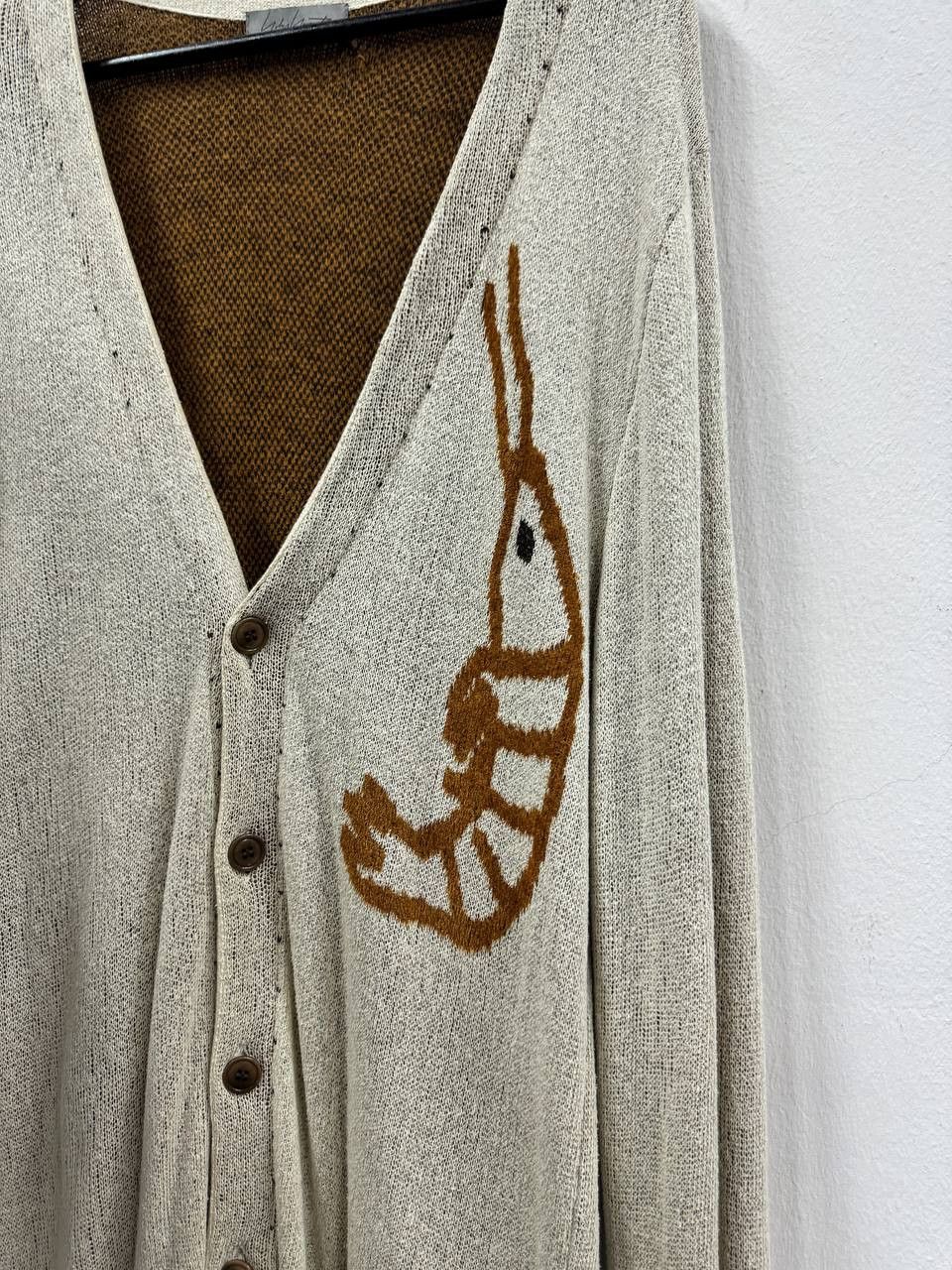 Yohji Yamamoto AW22 Yohji Yamamoto Pour Homme Shrimp Long Cardigan Size US L / EU 52-54 / 3 - 3 Thumbnail