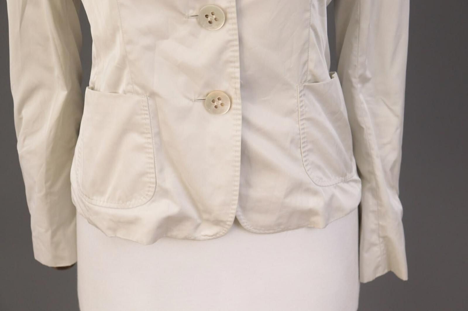 Designer Max Mara Cream Cupri Jacket Size I 40 / USA 6 / GB 8 Size M / US 6-8 / IT 42-44 - 2 Thumbnail