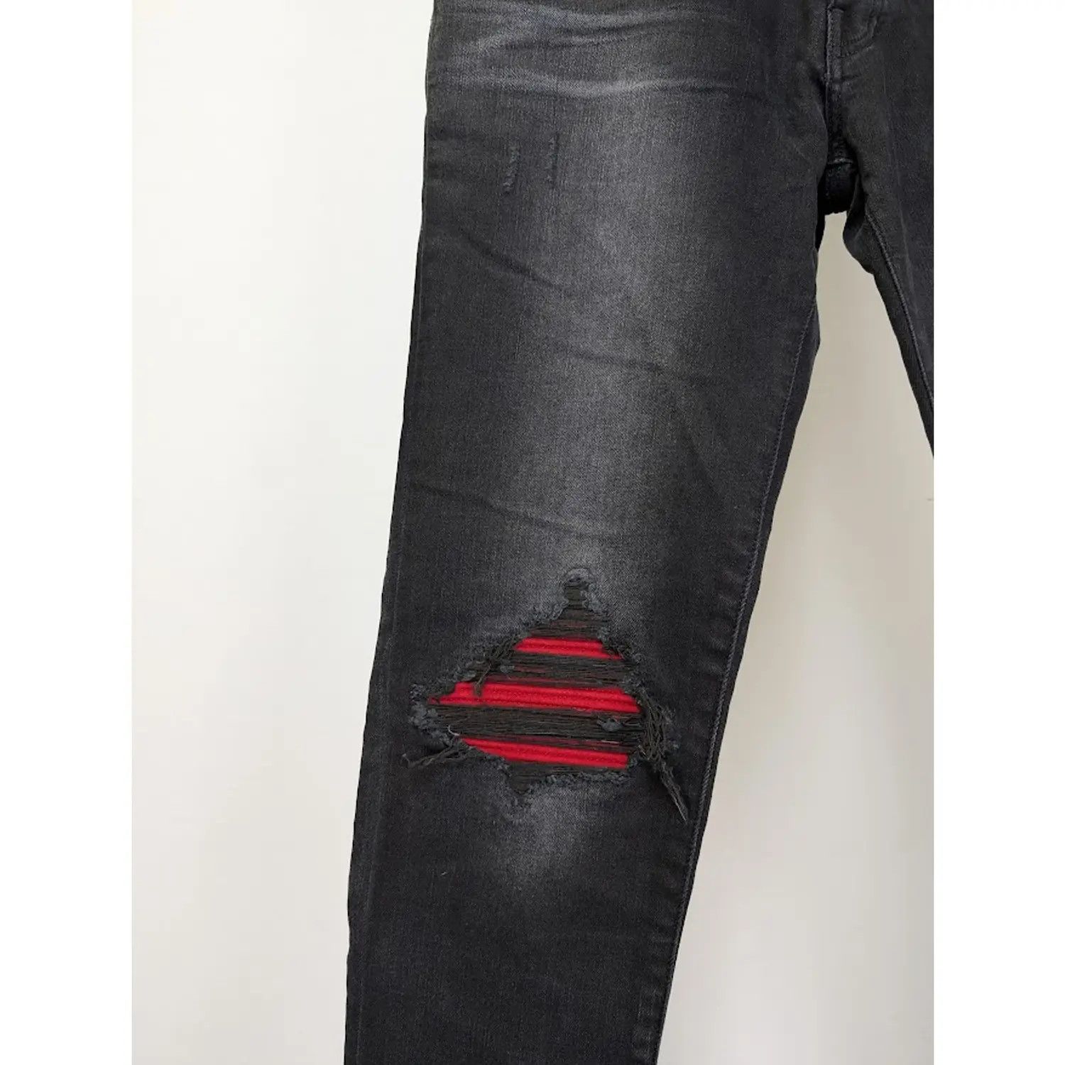 Amiri o1s1wg110925 MX1 Suede Jeans in Vintage Black Size US 36 / EU 52 - 5 Thumbnail